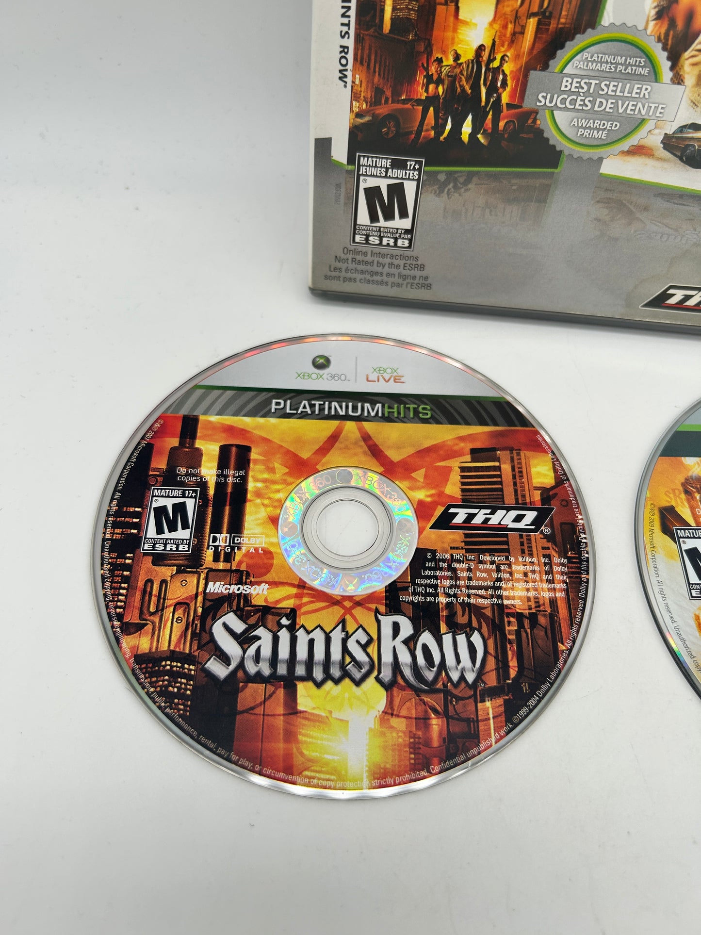 Microsoft XBOX 360 | SAINTS ROW &amp; 2 DOUBLE PACK | PLATiNUM HiTS