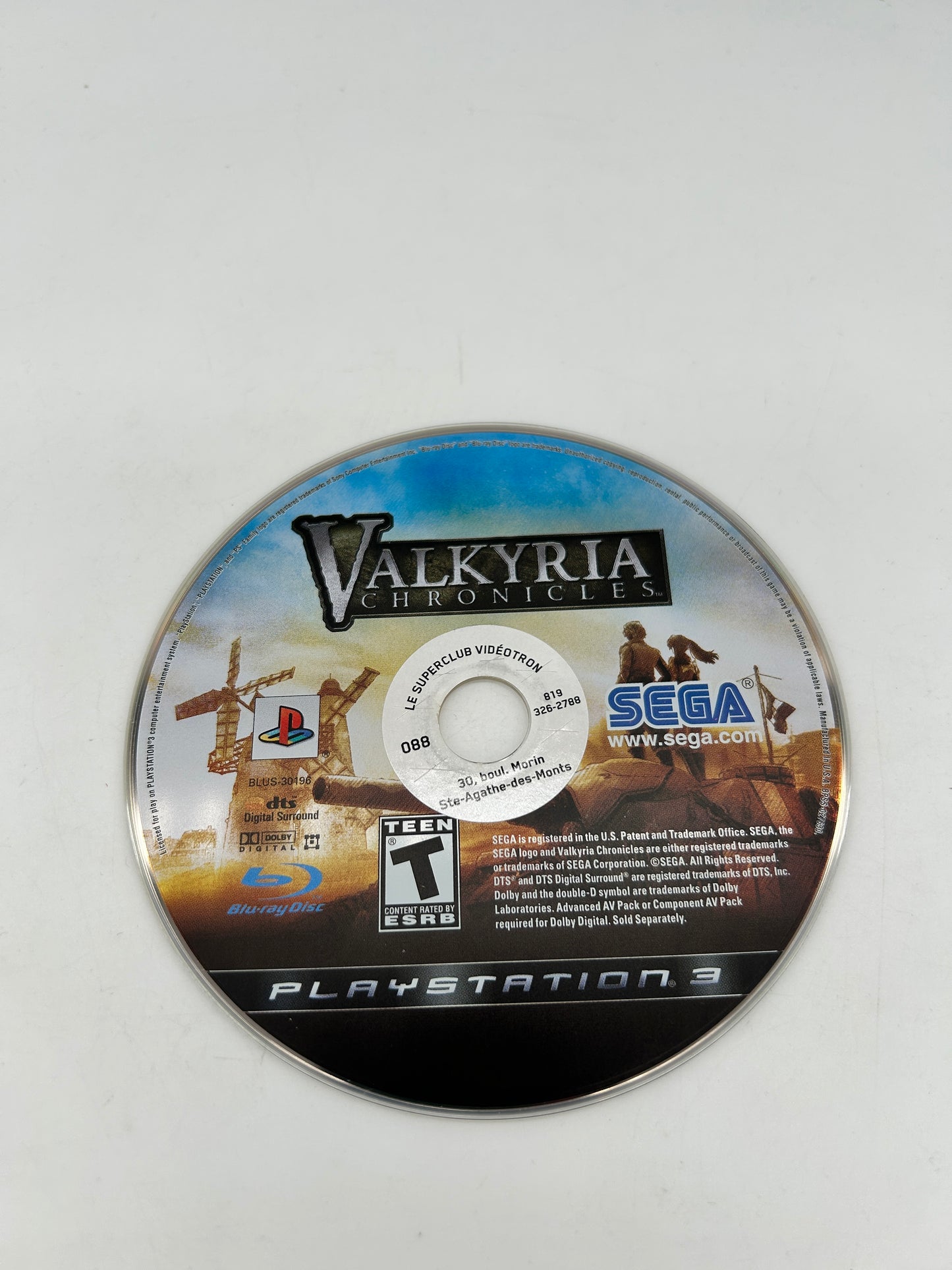 PiXEL-RETRO.COM : SONY PLAYSTATION 3 (PS3) COMPLET CIB BOX MANUAL GAME NTSC VALKYRIA CHRONICLES