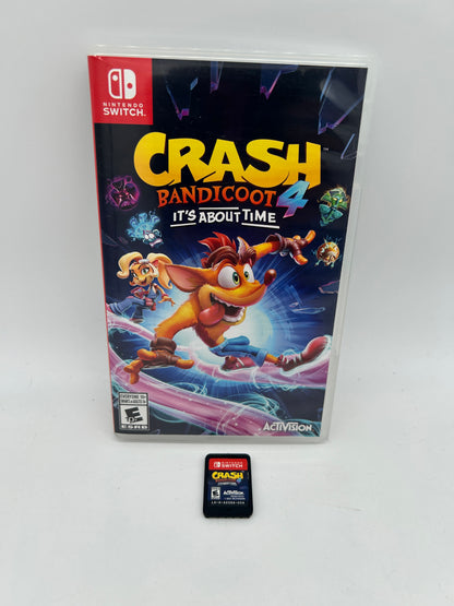 PiXEL-RETRO.COM : NINTENDO SWITCH NEW SEALED IN BOX COMPLETE MANUAL GAME NTSC CRASH BANDICOOT 4 IT'S ABOUT TIME