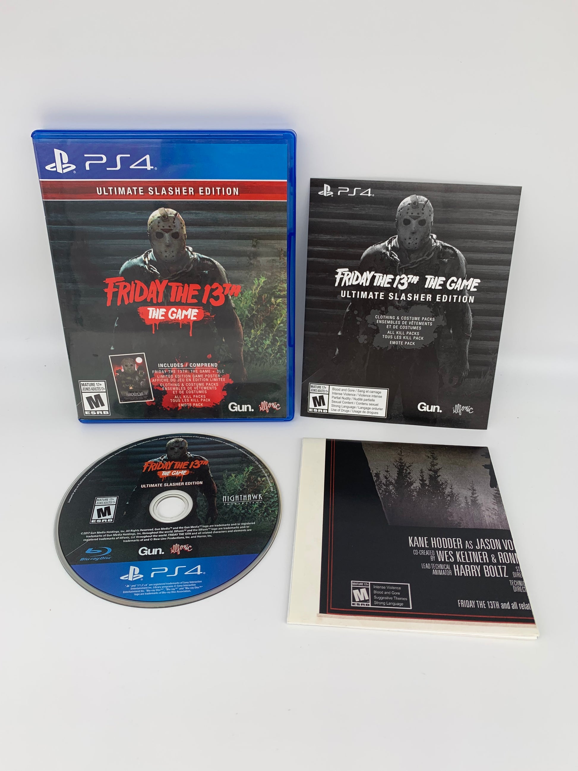 PiXEL-RETRO.COM : SONY PLAYSTATION 4 (PS4) COMPLETE CIB BOX MANUAL GAME NTSC FRIDAY THE 13TH THE GAME ULTIMATE SLASHER EDITION
