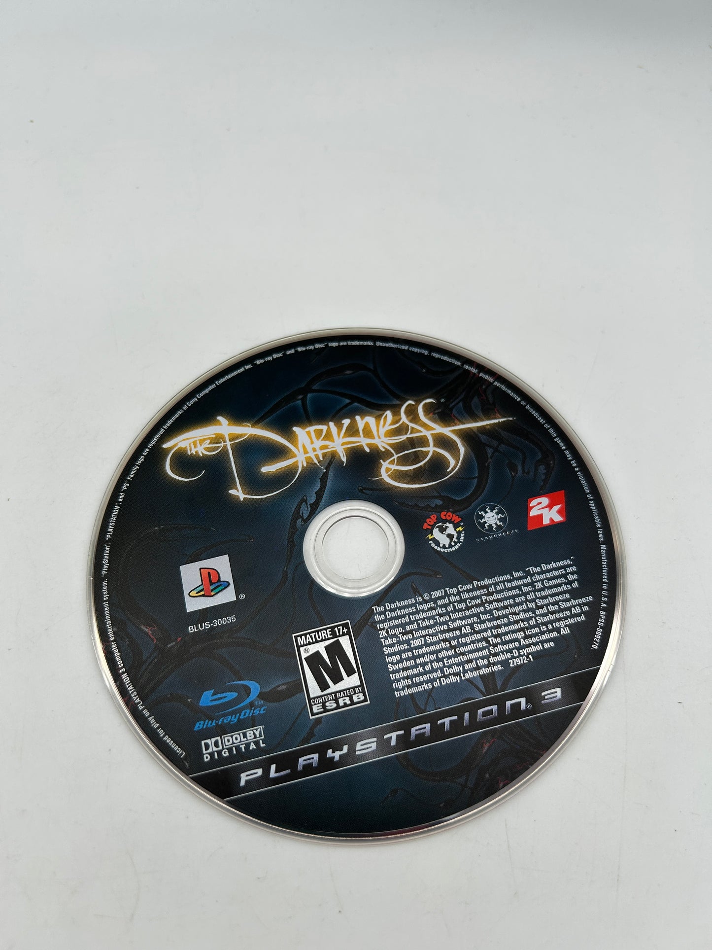 PiXEL-RETRO.COM : SONY PLAYSTATION 3 (PS3) COMPLET CIB BOX MANUAL GAME THE DARKNESS