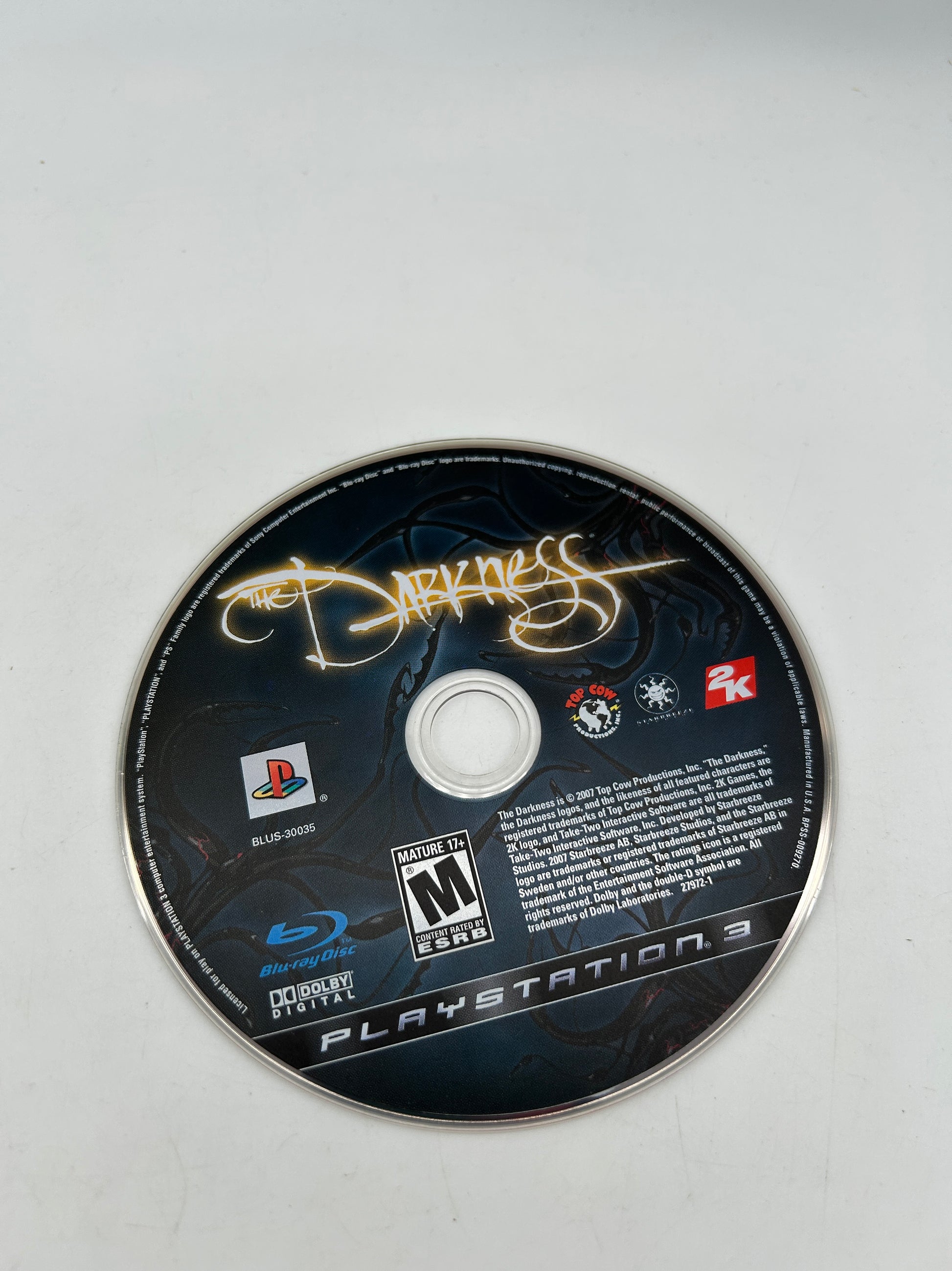 PiXEL-RETRO.COM : SONY PLAYSTATION 3 (PS3) COMPLET CIB BOX MANUAL GAME THE DARKNESS