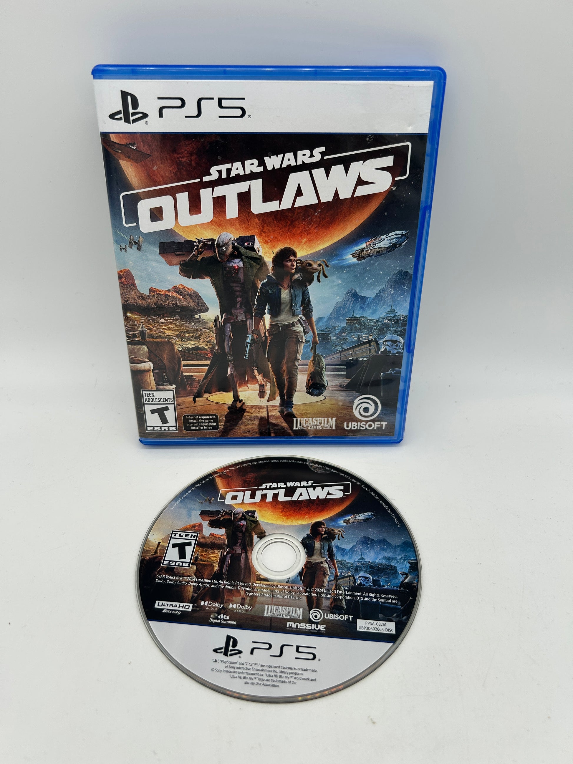 PLAYSTATION 5 (PS5) COMPLETE CIB BOX MANUAL GAME NTSC STAR WARS OUTLAWS