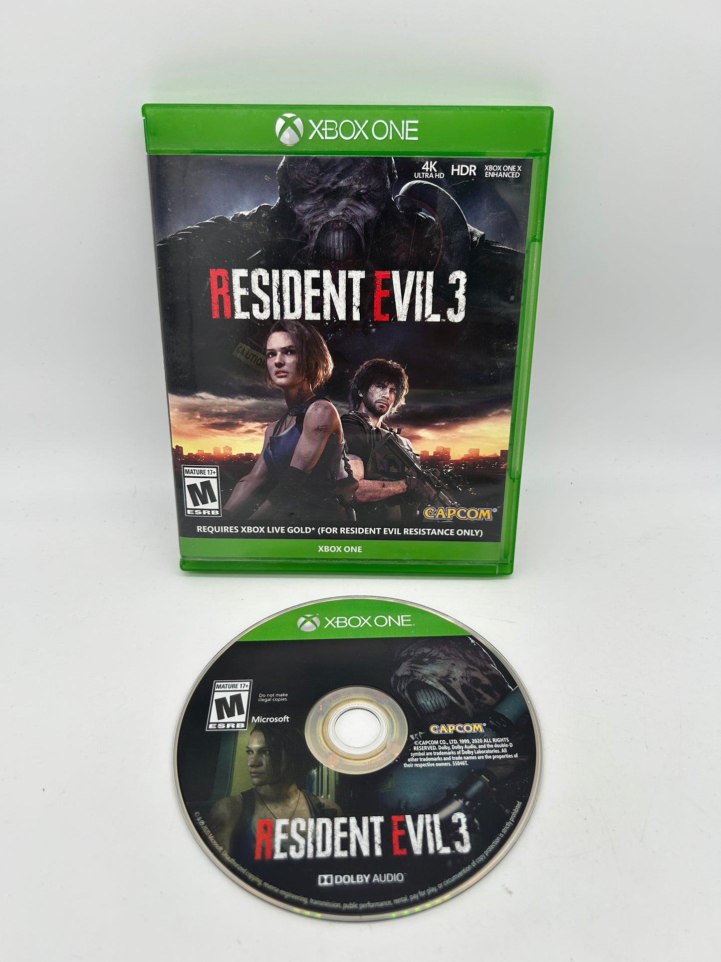 PiXEL-RETRO.COM : MICROSOFT XBOX ONE COMPLETE CIB BOX MANUAL GAME NTSC RESIDENT EVIL 3
