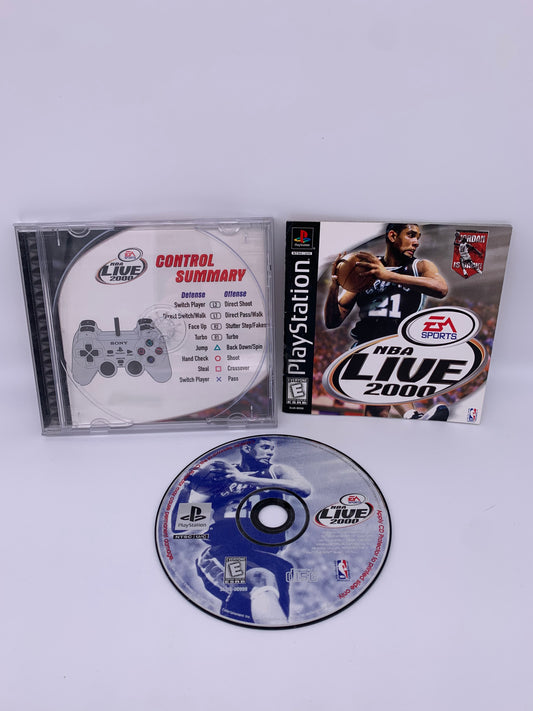 PiXEL-RETRO.COM : SONY PLAYSTATION (PS1) COMPLETE CIB BOX MANUAL GAME NTSC NBA LIVE 2000