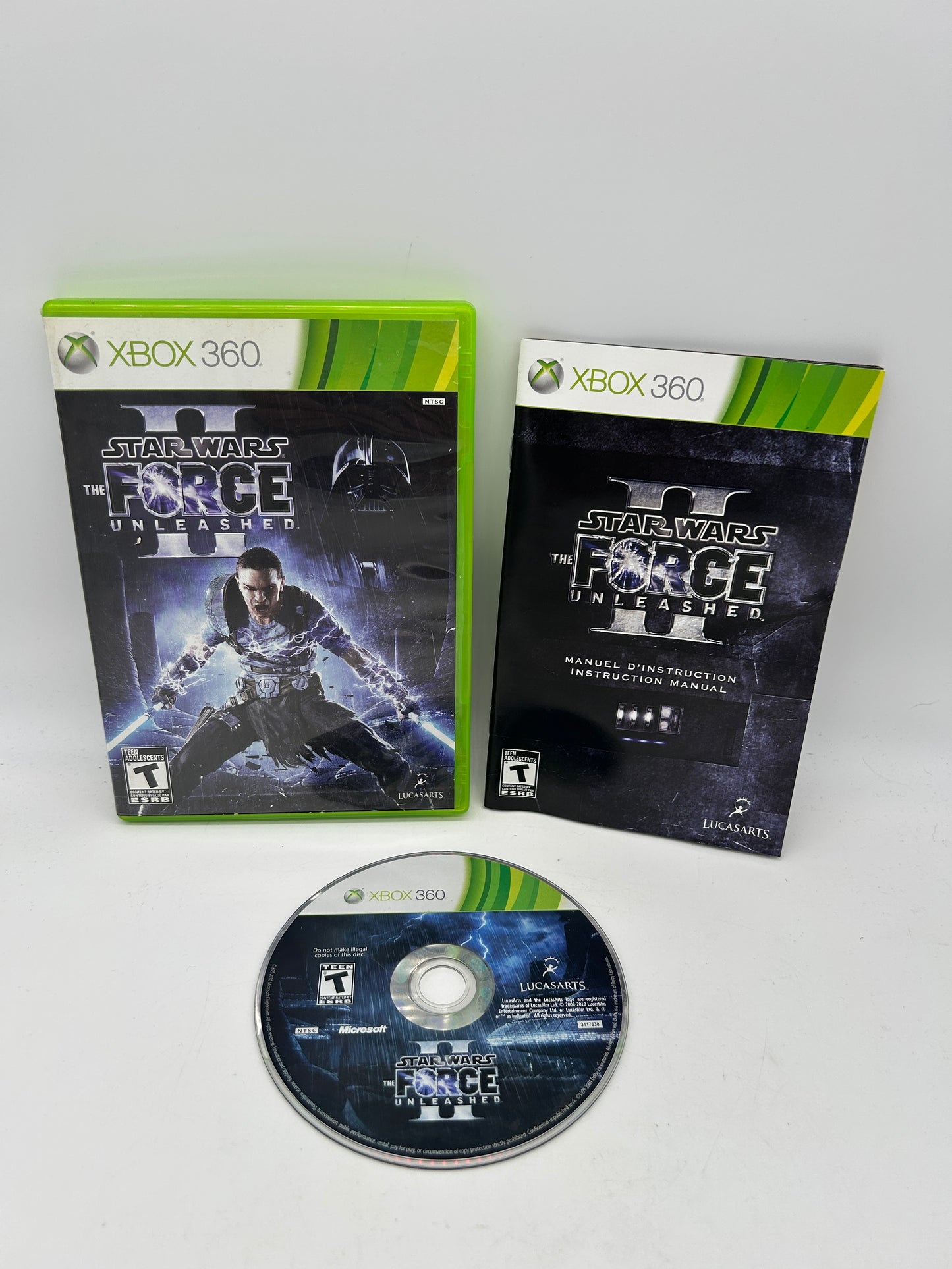 PiXEL-RETRO.COM : MICROSOFT XBOX 360 COMPLETE CIB BOX MANUAL GAME NTSC STAR WARS THE FORCE UNLEASHED II