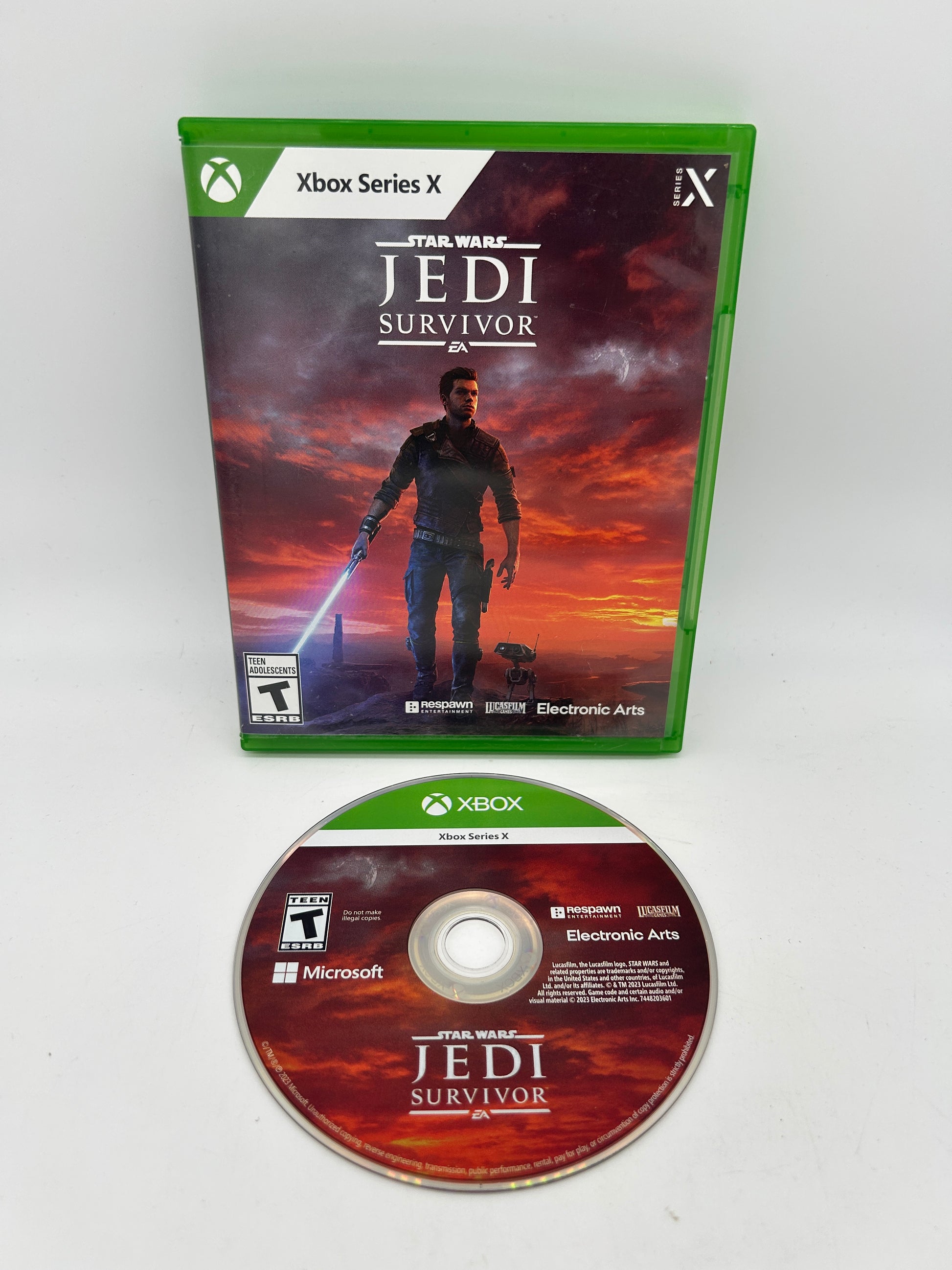 PiXEL-RETRO.COM : MICROSOFT XBOX ONE SERIES X COMPLETE CIB BOX MANUAL GAME NTSC STAR WARS JEDI SURVIVOR