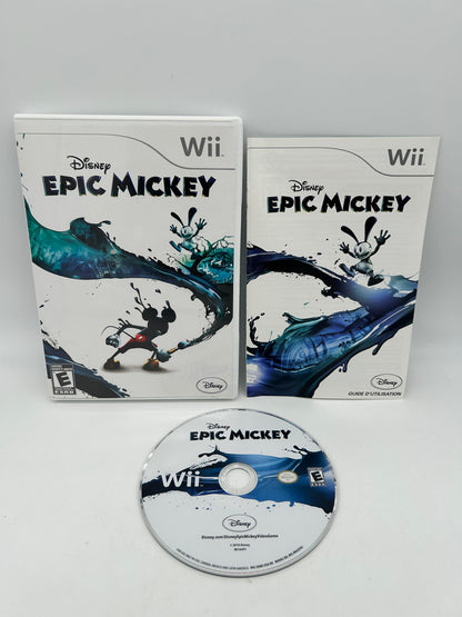 PiXEL-RETRO.COM : NINTENDO WII COMPLET CIB BOX MANUAL GAME NTSC EPIC MICKEY 