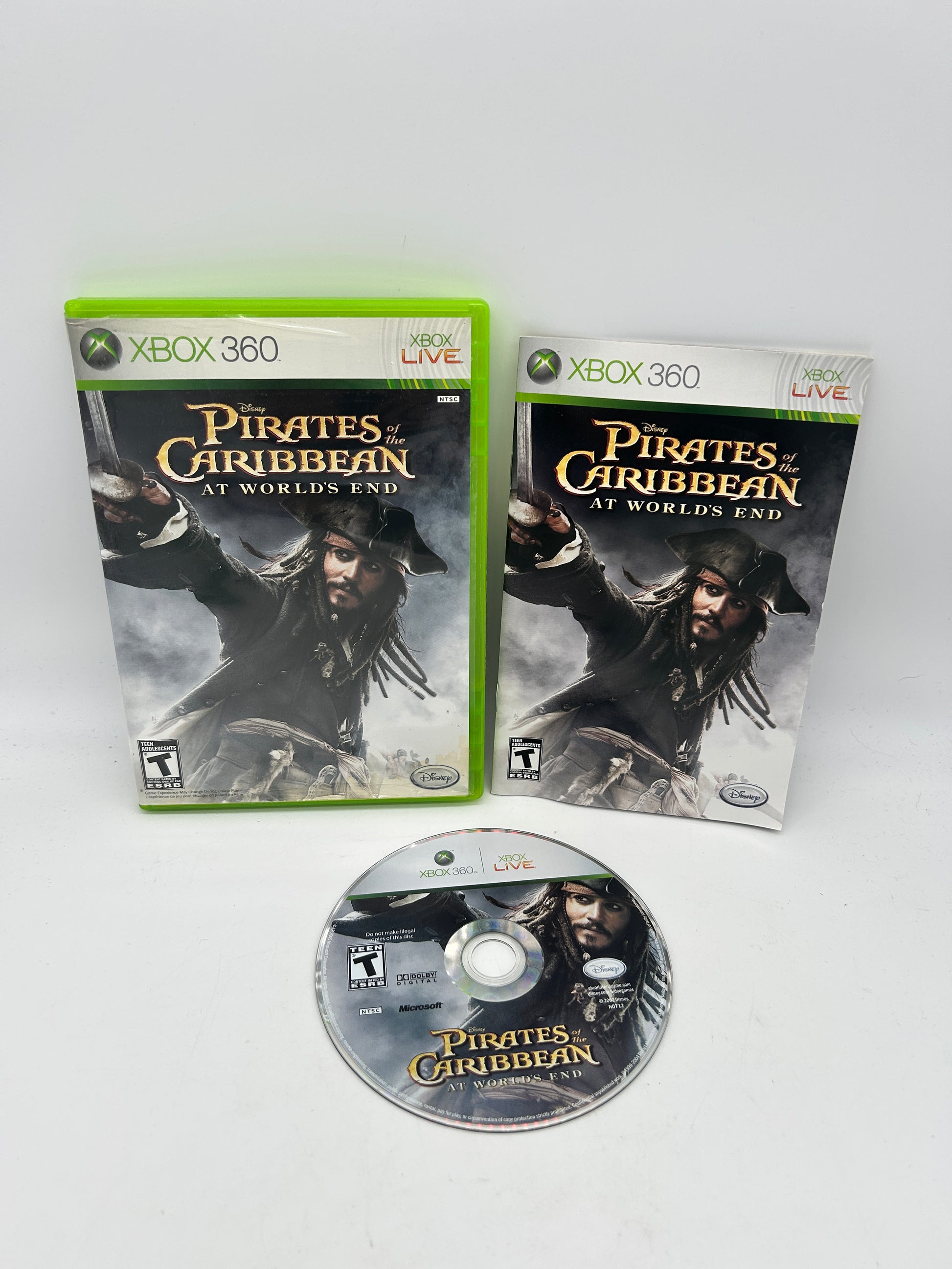 PiXEL-RETRO.COM : MICROSOFT XBOX 360 COMPLETE CIB BOX MANUAL GAME NTSC PIRATES OF THE CARIBBEAN AT THE WORLD'S END