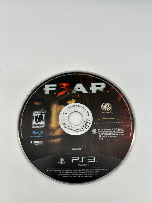 PiXEL-RETRO.COM : SONY PLAYSTATION 3 (PS3) COMPLET CIB BOX MANUAL GAME NTSC F.E.A.R. 2 FEAR