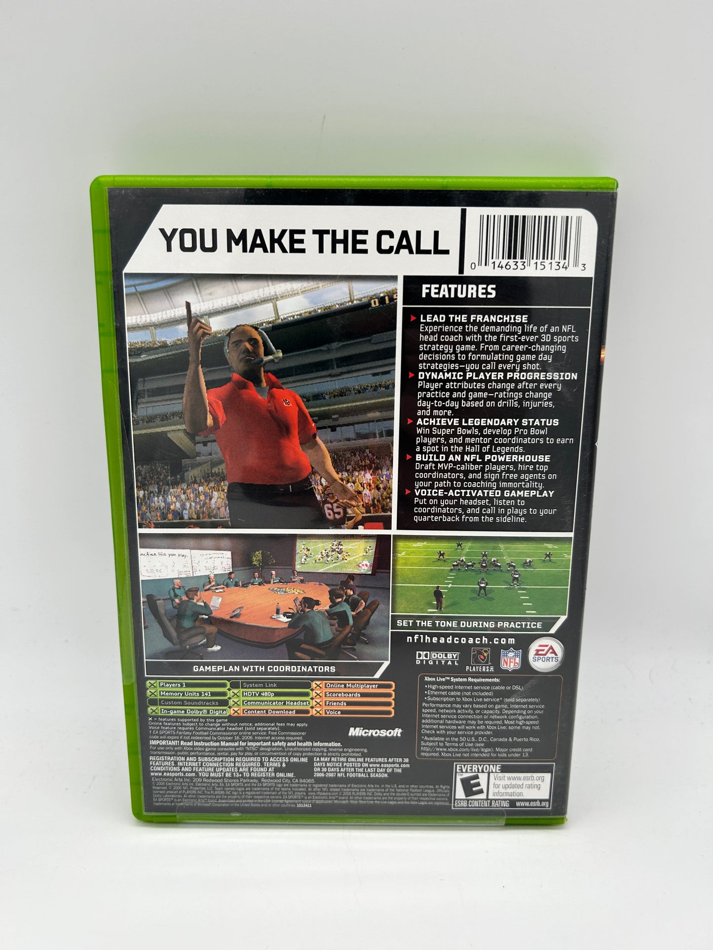 MiCROSOFT XBOX ORiGiNAL | NFL HEAD COACH