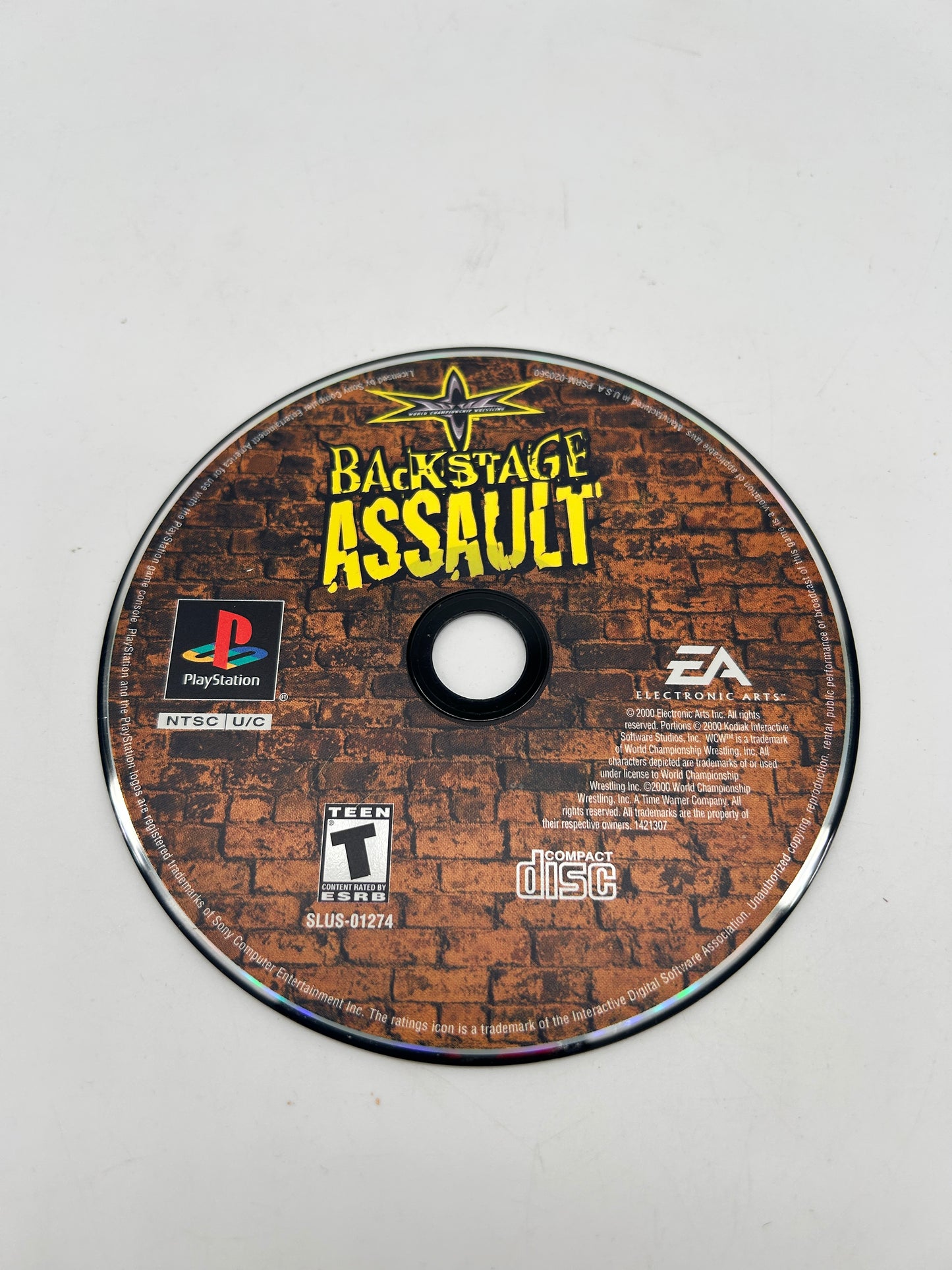 PiXEL-RETRO.COM : SONY PLAYSTATION 1 (PS1) COMPLET CIB BOX MANUAL GAME NTSC WCW BACKSTAGE ASSALUT