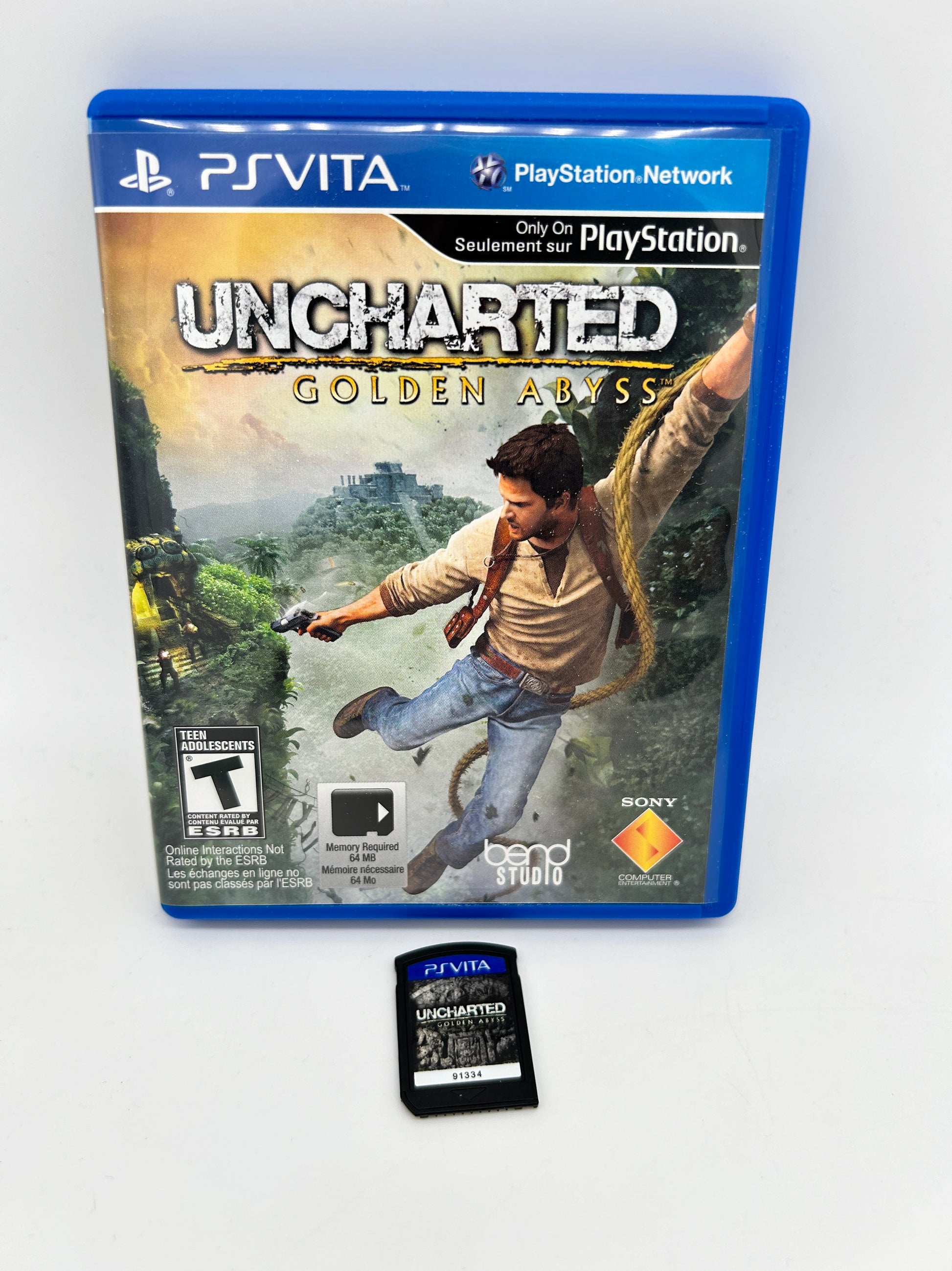 PiXEL-RETRO.COM : SONY PLAYSTATION VITA (PS VITA) COMPLET CIB BOX MANUAL GAME NTSC UNCHARTED GOLDEN ABYSS