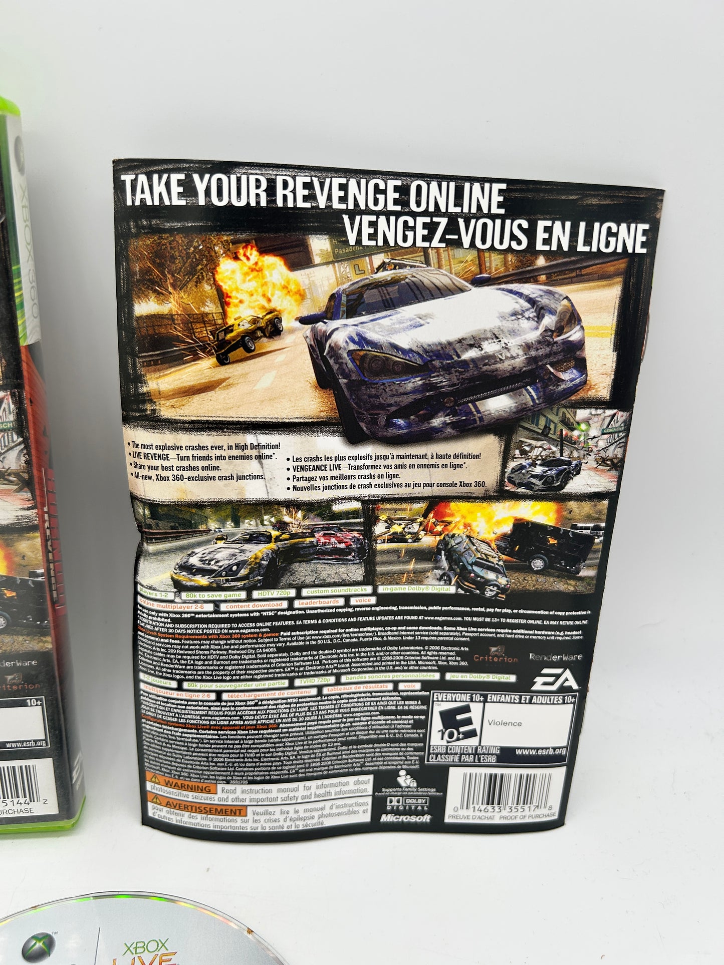 Microsoft XBOX 360 | BURNOUT REVENGE