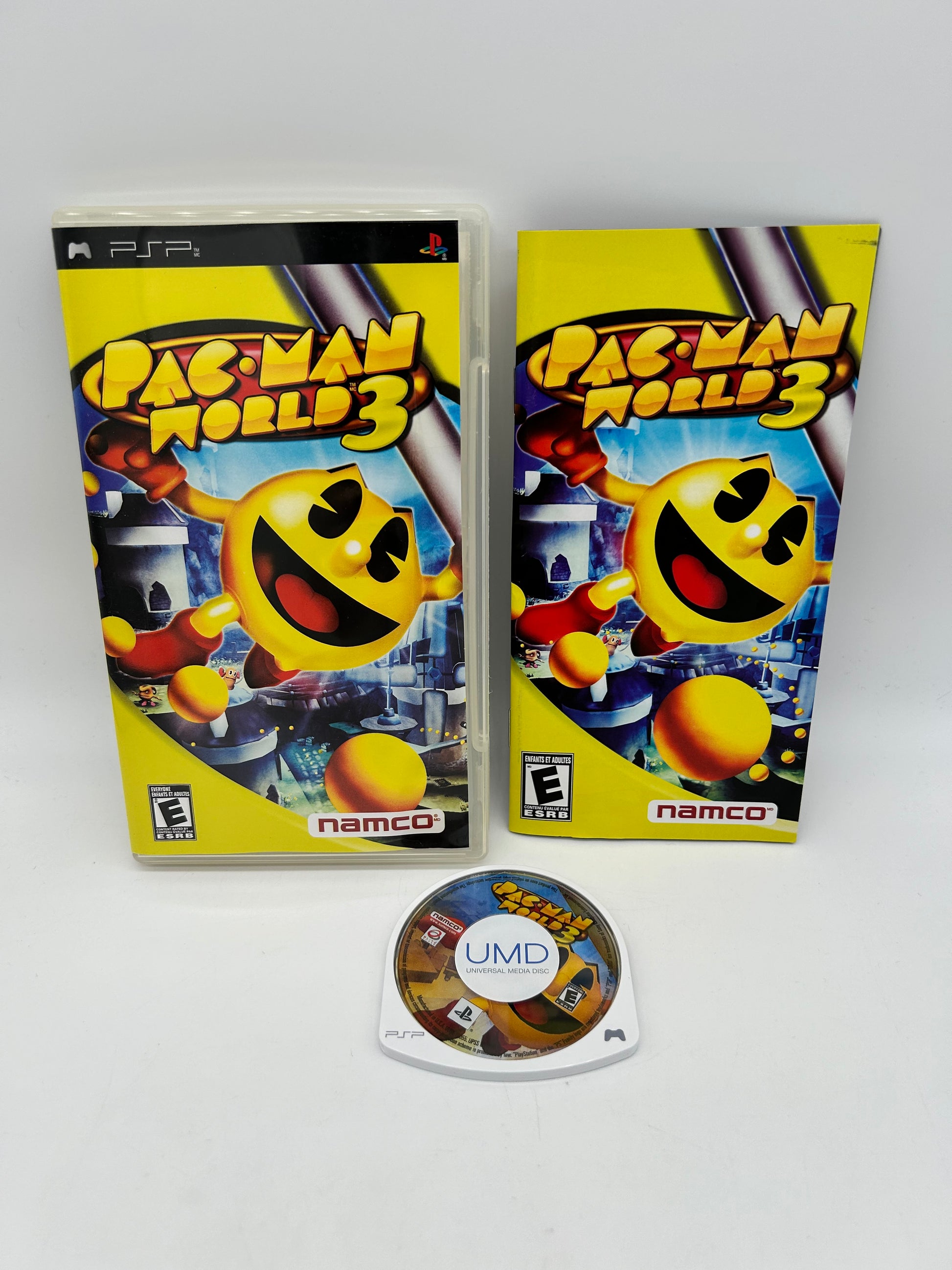 PiXEL-RETRO.COM : SONY PLAYSTATION PORTABLE (PSP) COMPLET CIB BOX MAAL GAME NTSC PAC-MAN WORLD 3