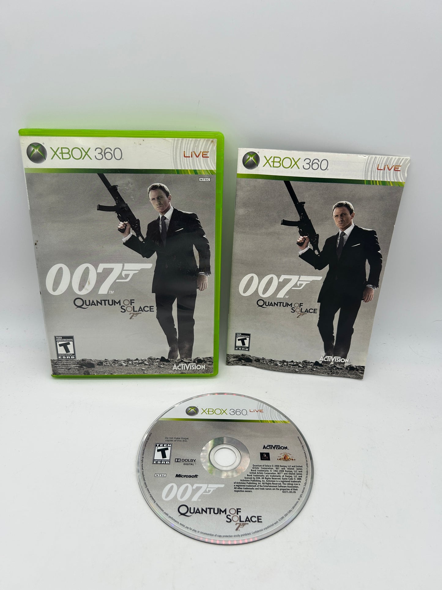 PiXEL-RETRO.COM : MICROSOFT XBOX 360 COMPLETE CIB BOX MANUAL GAME NTSC 007 QUANTUM OF SOLACE