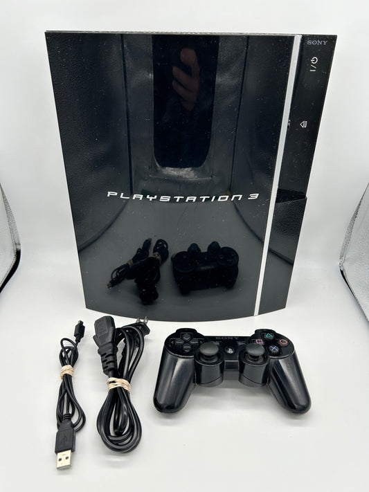 PiXEL-RETRO.COM : SONY PLAYSTATION 3 (PS3) ORIGINAL SYSTEM CONSOLE, CONTROLLER, POWER SUPPLY, NTSC 80GB CECHK01