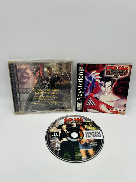 PiXEL-RETRO.COM : SONY PLAYSTATION (PS1) COMPLETE CIB BOX MANUAL GAME NTSC TEKKEN 3