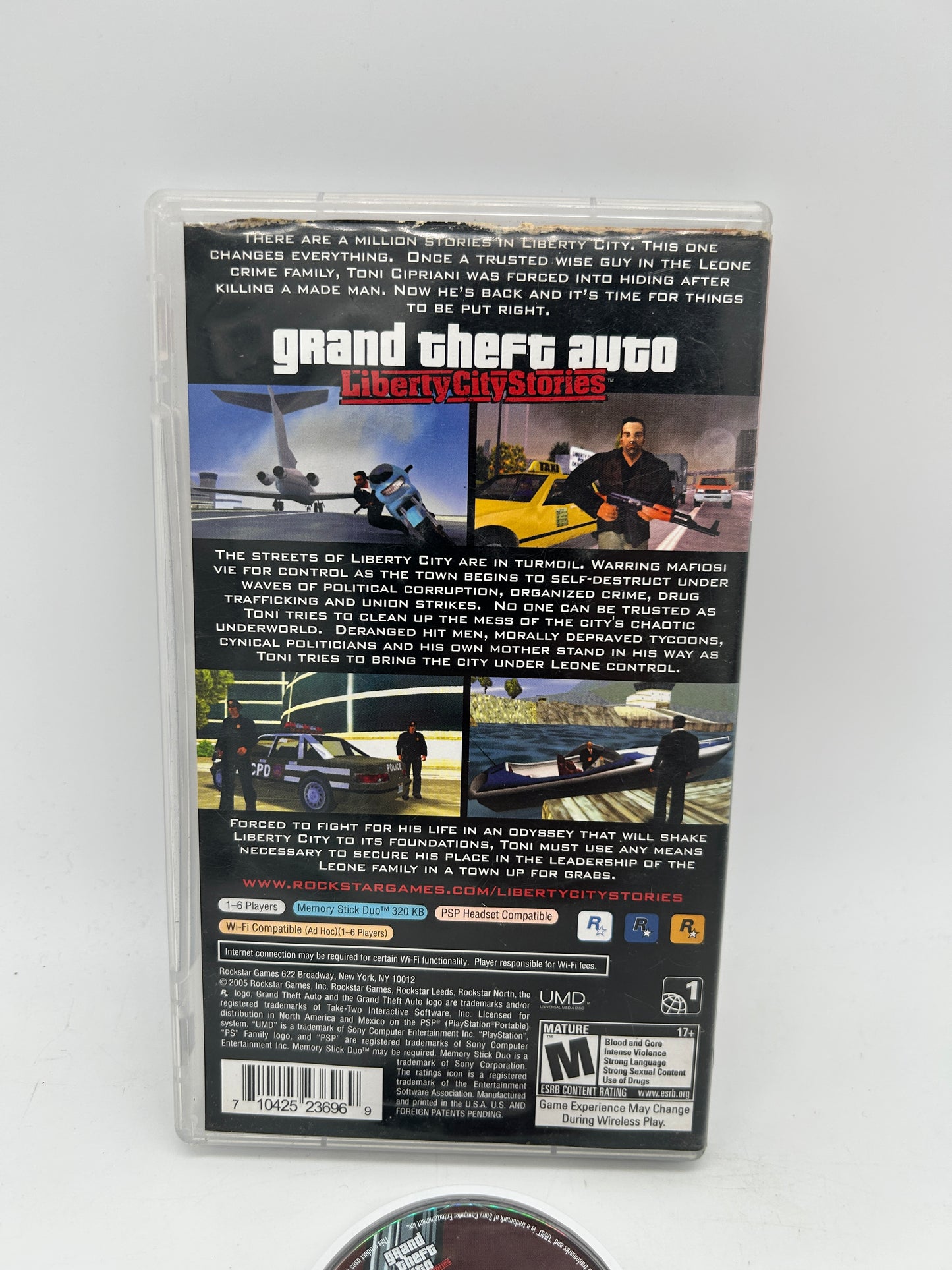 SONY PLAYSTATiON PORTABLE [PSP] | GRAND THEFT AUTO LIBERTY CiTY STORiES | GREATEST HiTS