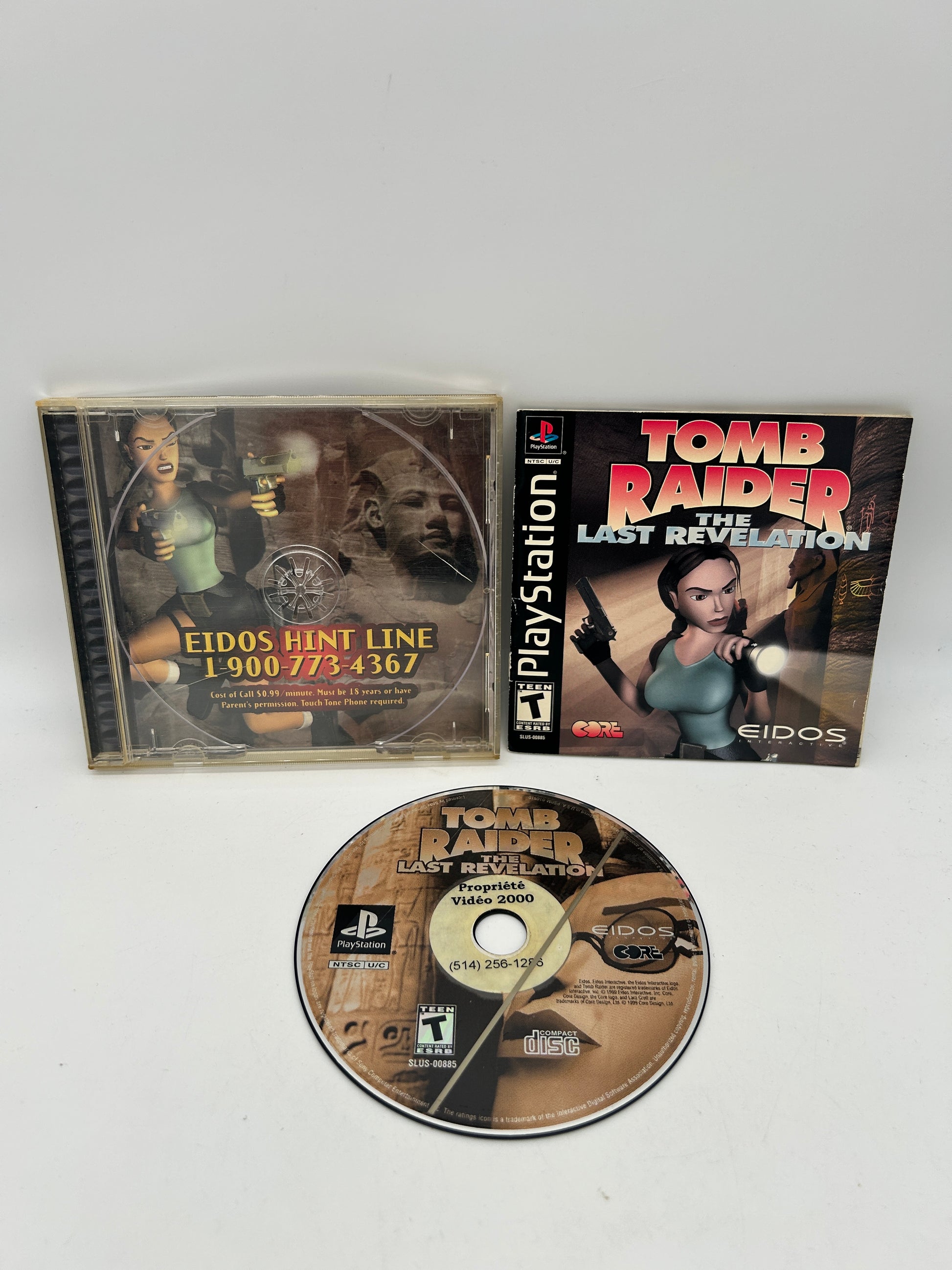 PiXEL-RETRO.COM : SONY PLAYSTATION (PS1) COMPLETE CIB BOX MANUAL GAME NTSC TOMB RAIDER THE LAST REVELATION