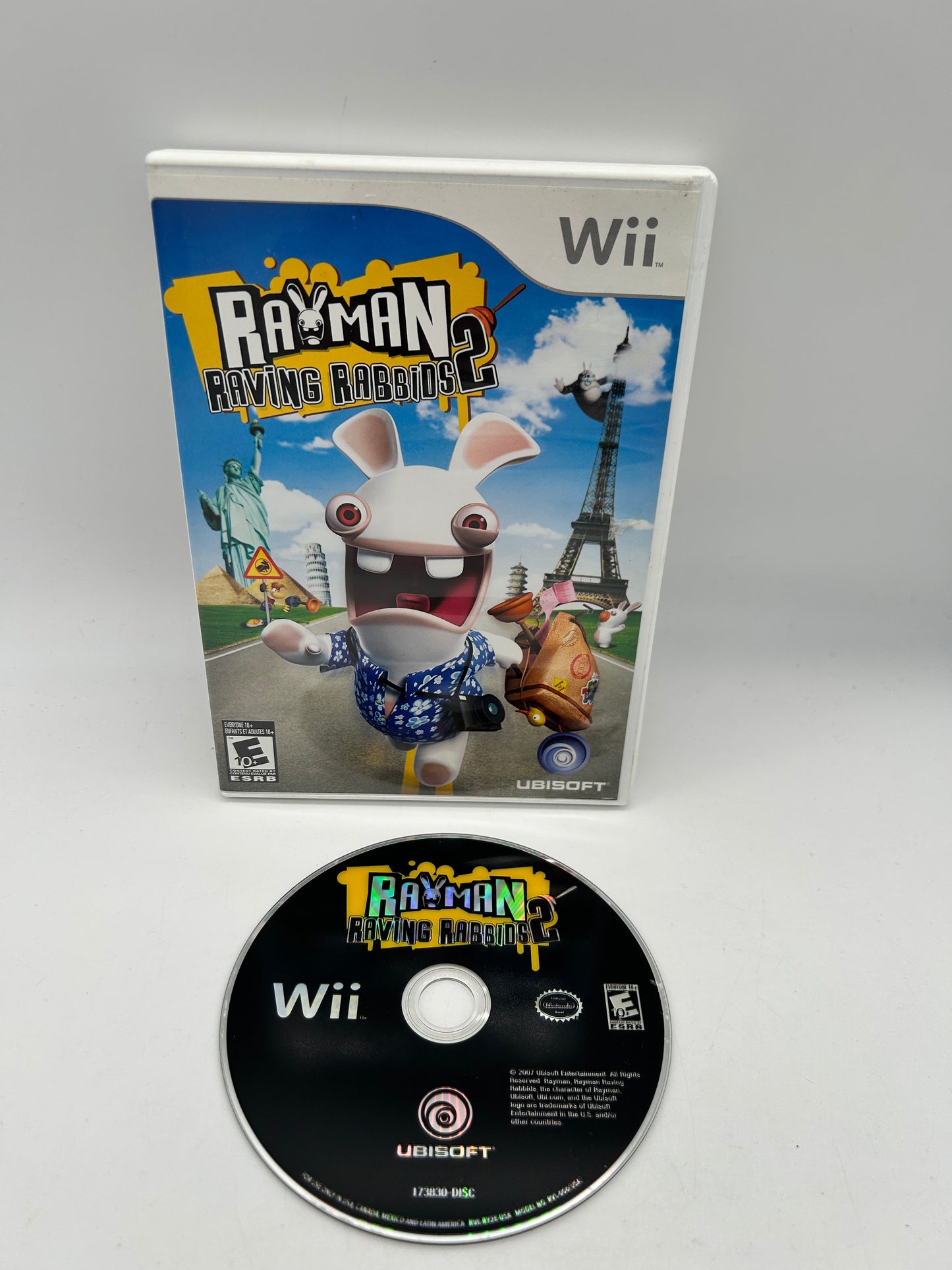 PiXEL-RETRO.COM : NINTENDO WII COMPLET CIB BOX MANUAL GAME NTSC RAYMAN RAVING RABBIDS 2