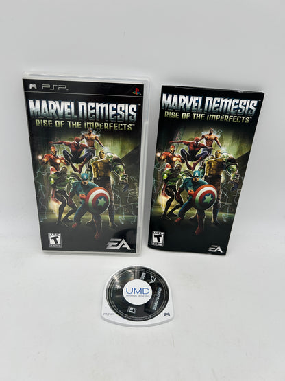 PiXEL-RETRO.COM : SONY PLAYSTATION PORTABLE (PSP) COMPLET CIB BOX MANUAL GAME NTSC MARVEL NEMESIS RISE OF THE IMPERFECTS