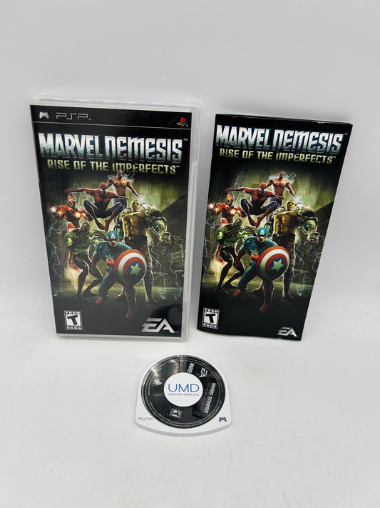 PiXEL-RETRO.COM : SONY PLAYSTATION PORTABLE (PSP) COMPLET CIB BOX MANUAL GAME NTSC MARVEL NEMESIS RISE OF THE IMPERFECTS