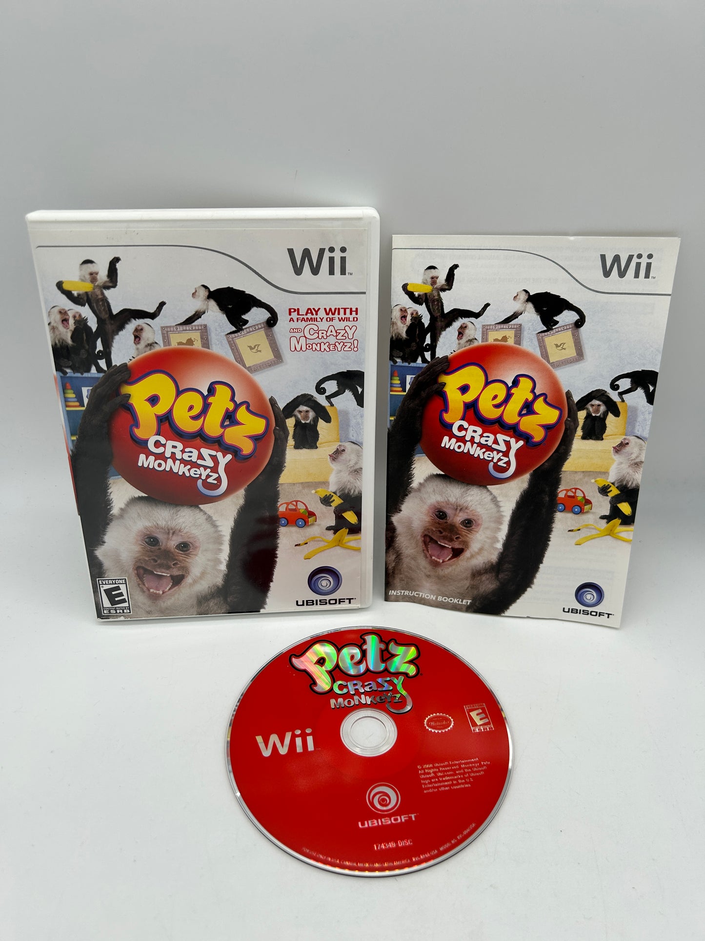 PiXEL-RETRO.COM : NINTENDO WII COMPLET CIB BOX MANUAL GAME NTSC RAYMAN RAVING RABBIDS 2