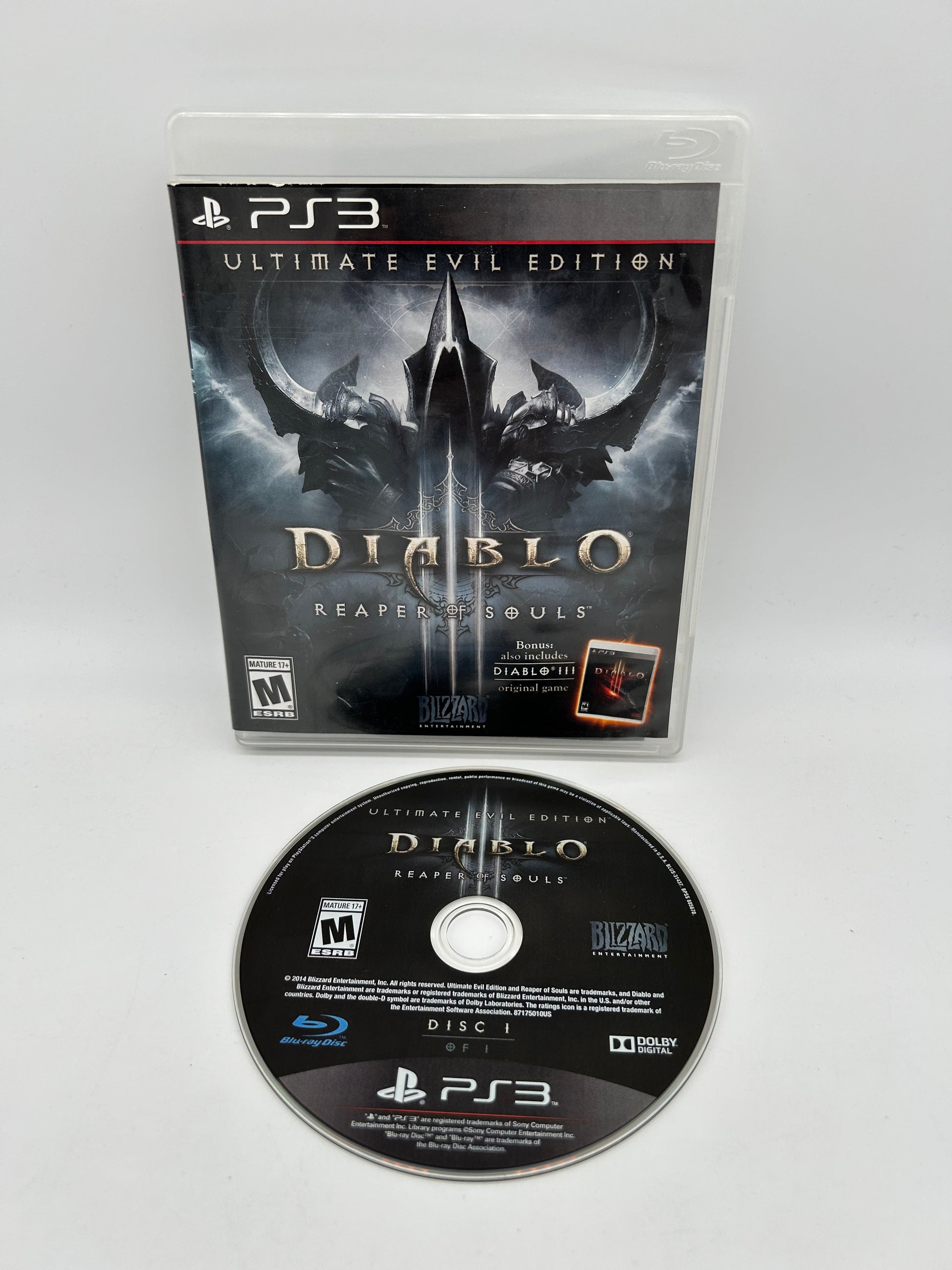 PiXEL-RETRO.COM : SONY PLAYSTATION 3 (PS3) COMPLET CIB BOX MANUAL GAME NTSC DIABLO III REAPER OF SOULS ULTIMATE EVIL EDITION