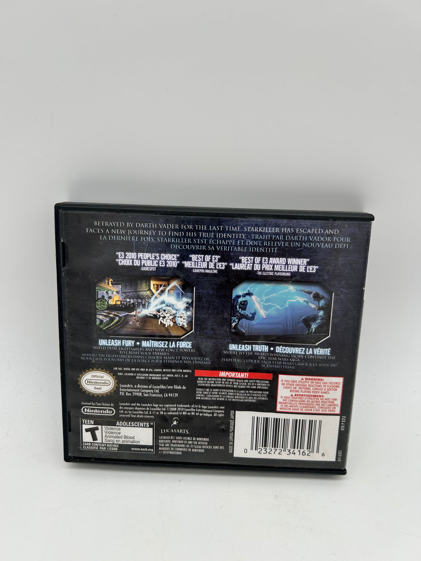 NiNTENDO DS | STAR WARS THE FORCE UNLEASHED II