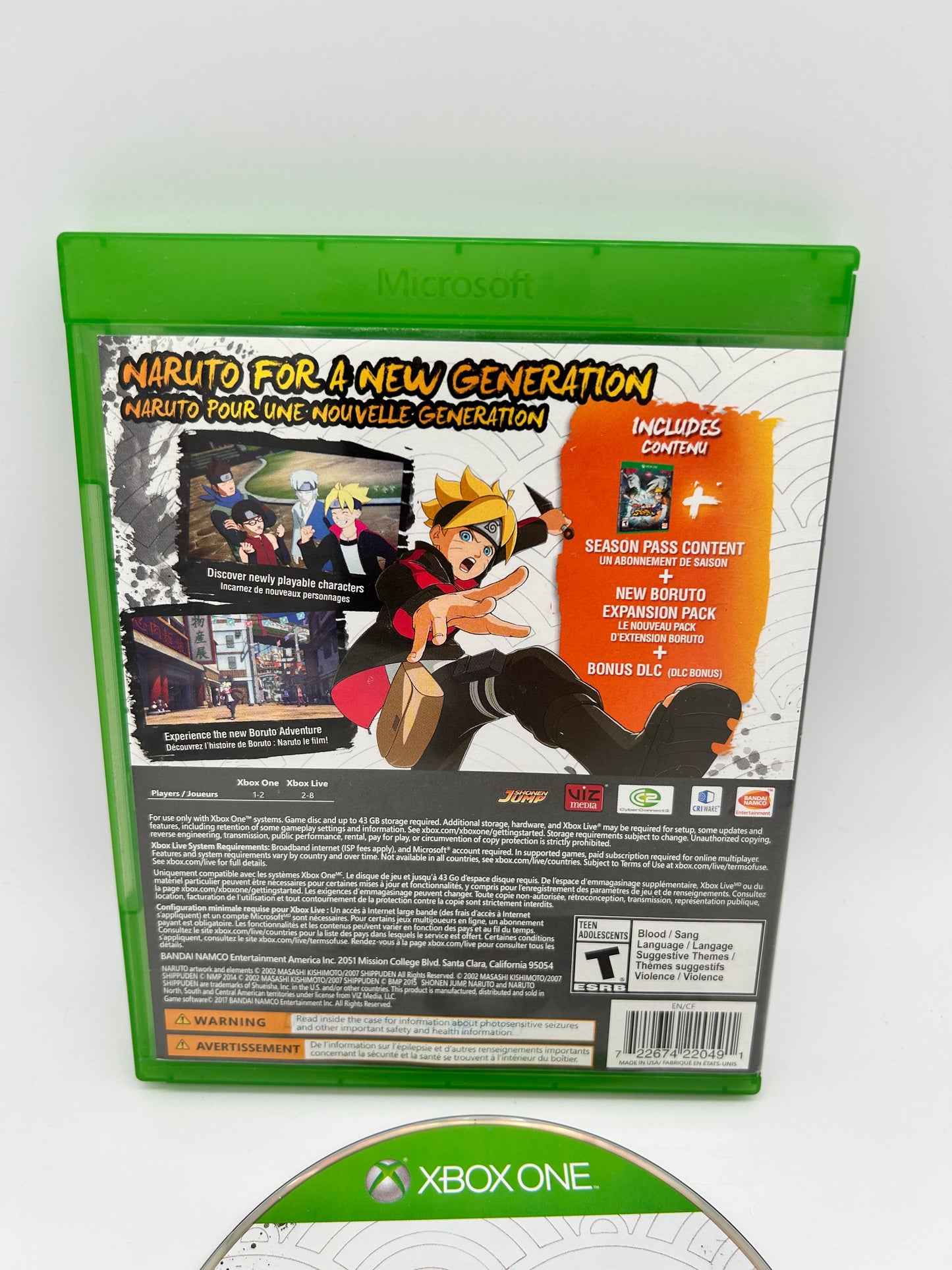 Microsoft XBOX ONE | NARURO SHiPPUDEN ULTiMATE NiNJA STORM 4 ROAD TO BORUTO