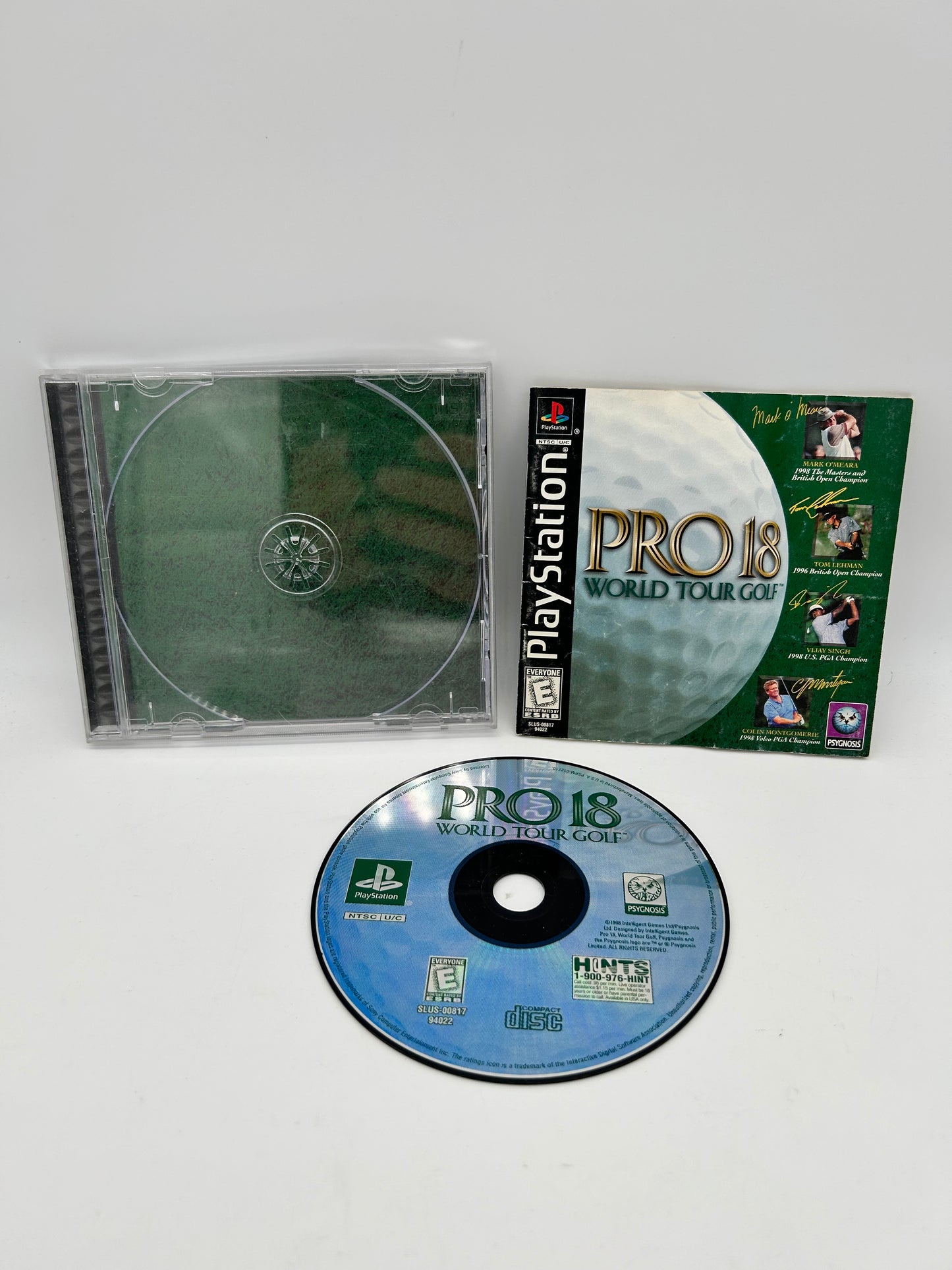 PiXEL-RETRO.COM : SONY PLAYSTATION (PS1) COMPLETE CIB BOX MANUAL GAME NTSC PRO 18 WORLD TOUR GOLF