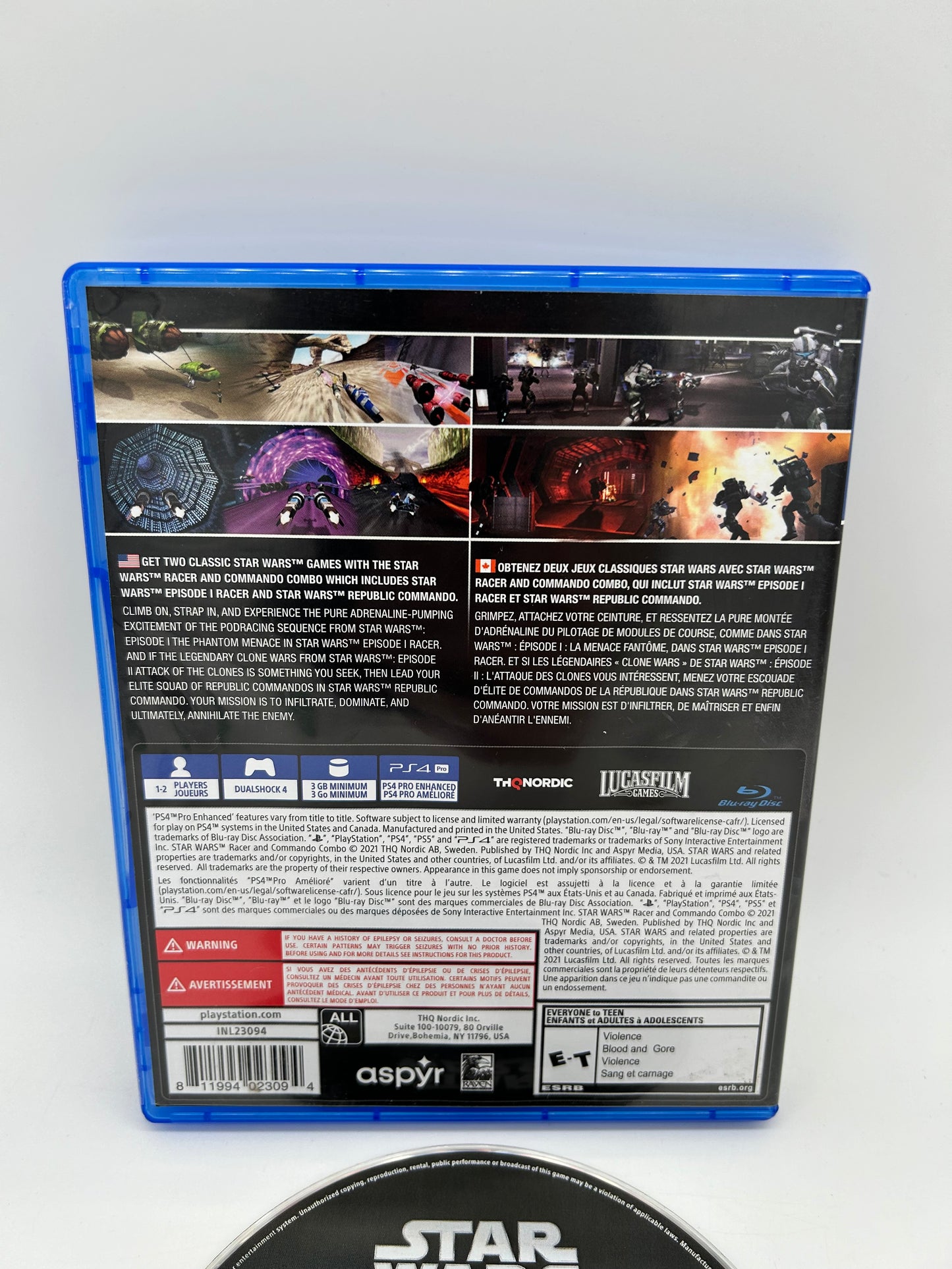 SONY PLAYSTATiON 4 [PS4] | STAR WARS RACER & COMMANDO COMBO