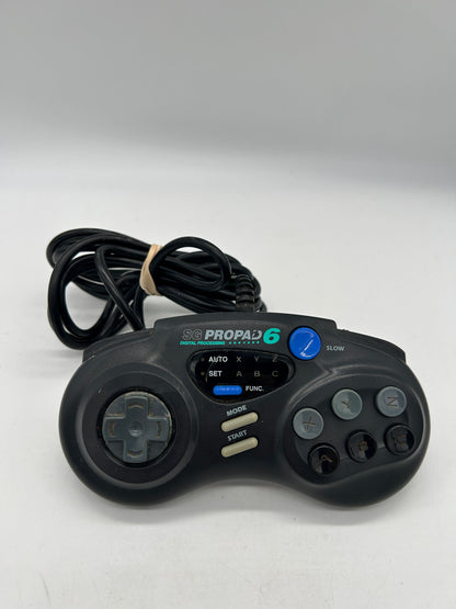PiXEL-RETRO.COM : SEGA GENESIS ORIGINAL CONTROLLER BLACK 6 BUTTONS VERSION NTSC SV-439