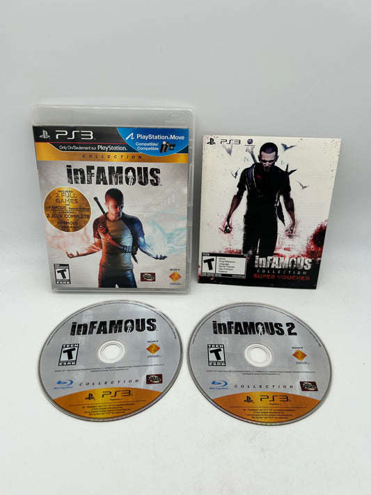 PiXEL-RETRO.COM : SONY PLAYSTATION 3 (PS3) COMPLET CIB BOX MANUAL GAME NTSC INFAMOUS & 2 COLLECTION
