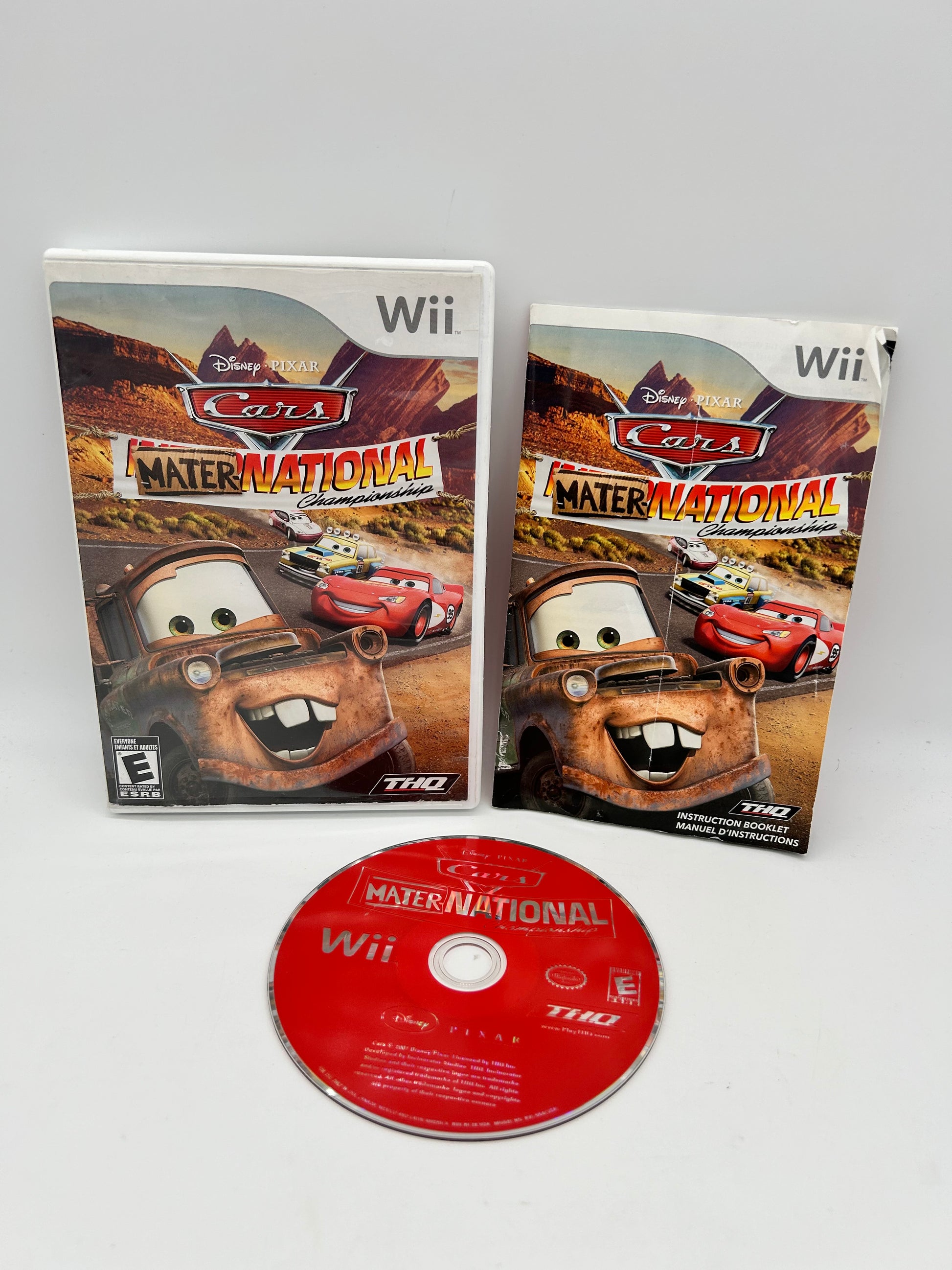 PiXEL-RETRO.COM : NINTENDO WII COMPLET CIB BOX MANUAL GAME NTSC CARS MATER-NATIONAL CHAMPIONSHIP