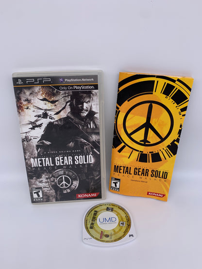 PiXEL-RETRO.COM : SONY PLAYSTATION PORTABLE (PSP) COMPLET CIB BOX MANUAL GAME NTSC METAL GEAR SOLID PEACE WALKER