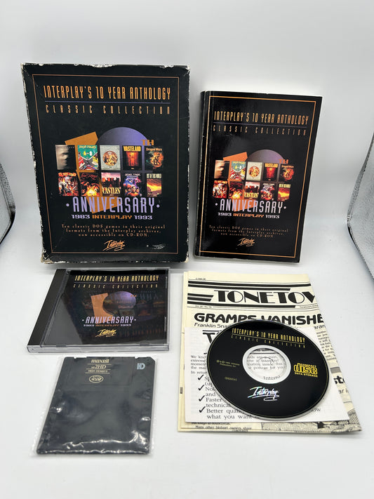 PiXEL-RETRO.COM : COMPUTER (PC) COMPLETE CIB BOX MANUAL GAME NTSC  iNTERPLAYS 10 YEAR ANTHOLOGY CLASSiC COLLECTiON | BiG BOX