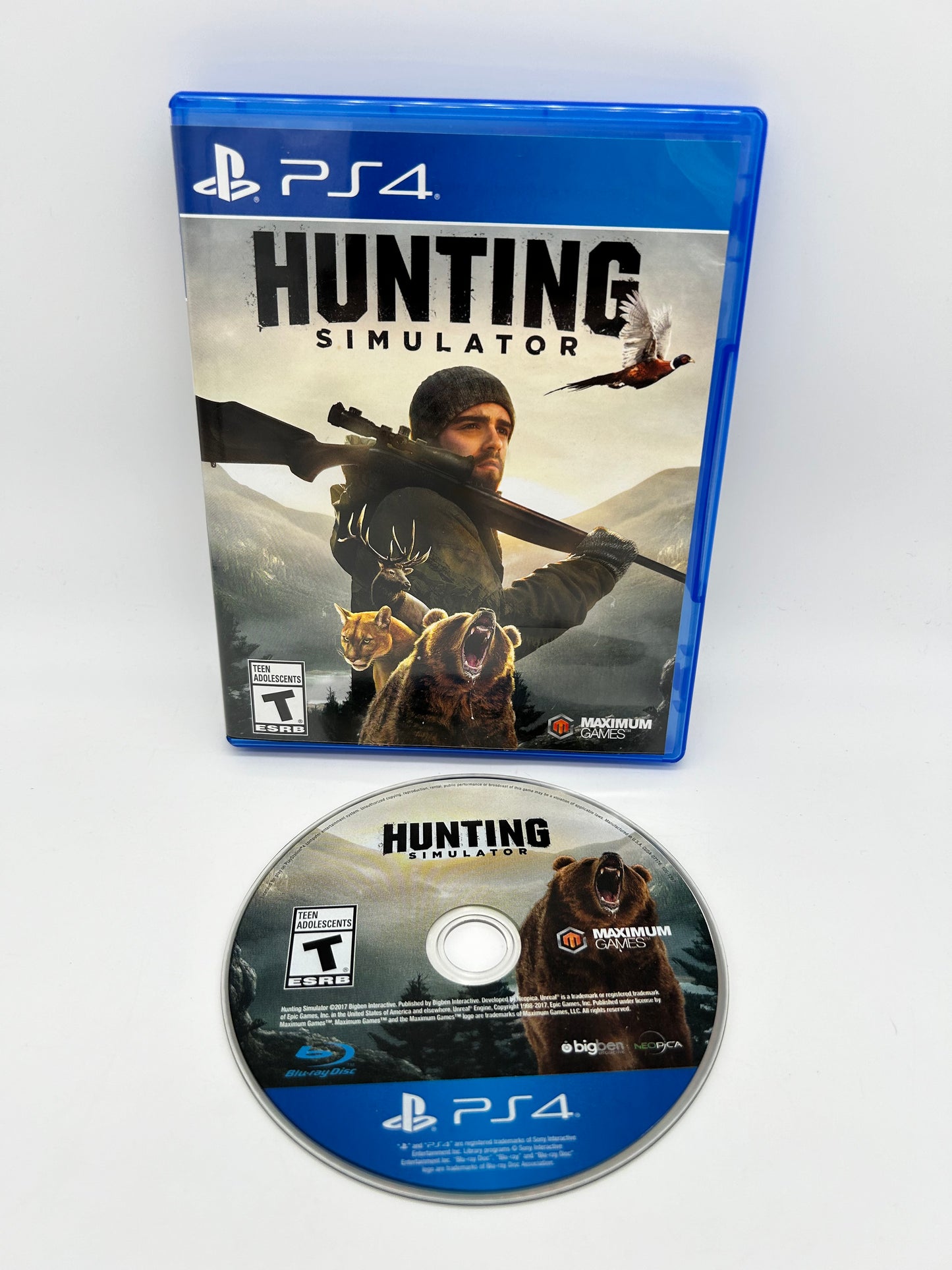 PiXEL-RETRO.COM : SONY PLAYSTATION 4 (PS4) COMPLETE CIB BOX MANUAL GAME NTSC HUNTING SIMULATOR