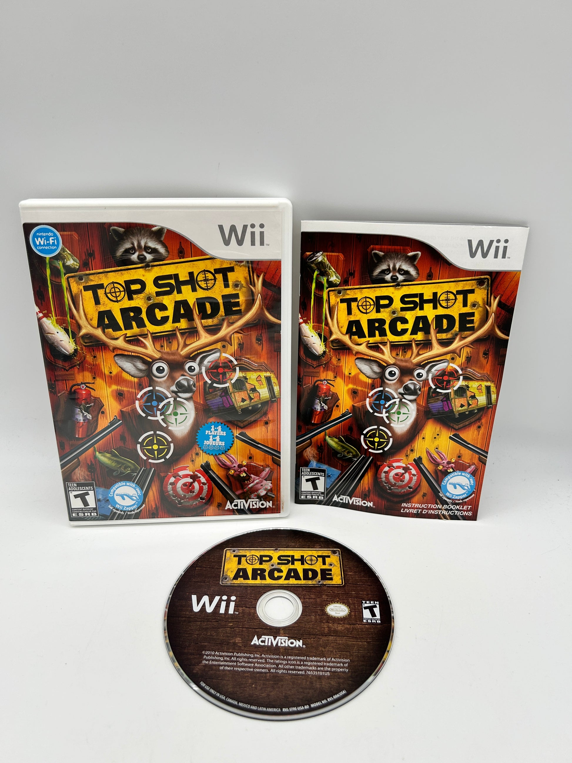 PiXEL-RETRO.COM : NINTENDO WII COMPLET CIB BOX MANUAL GAME NTSC TOP SHOT ARCADE