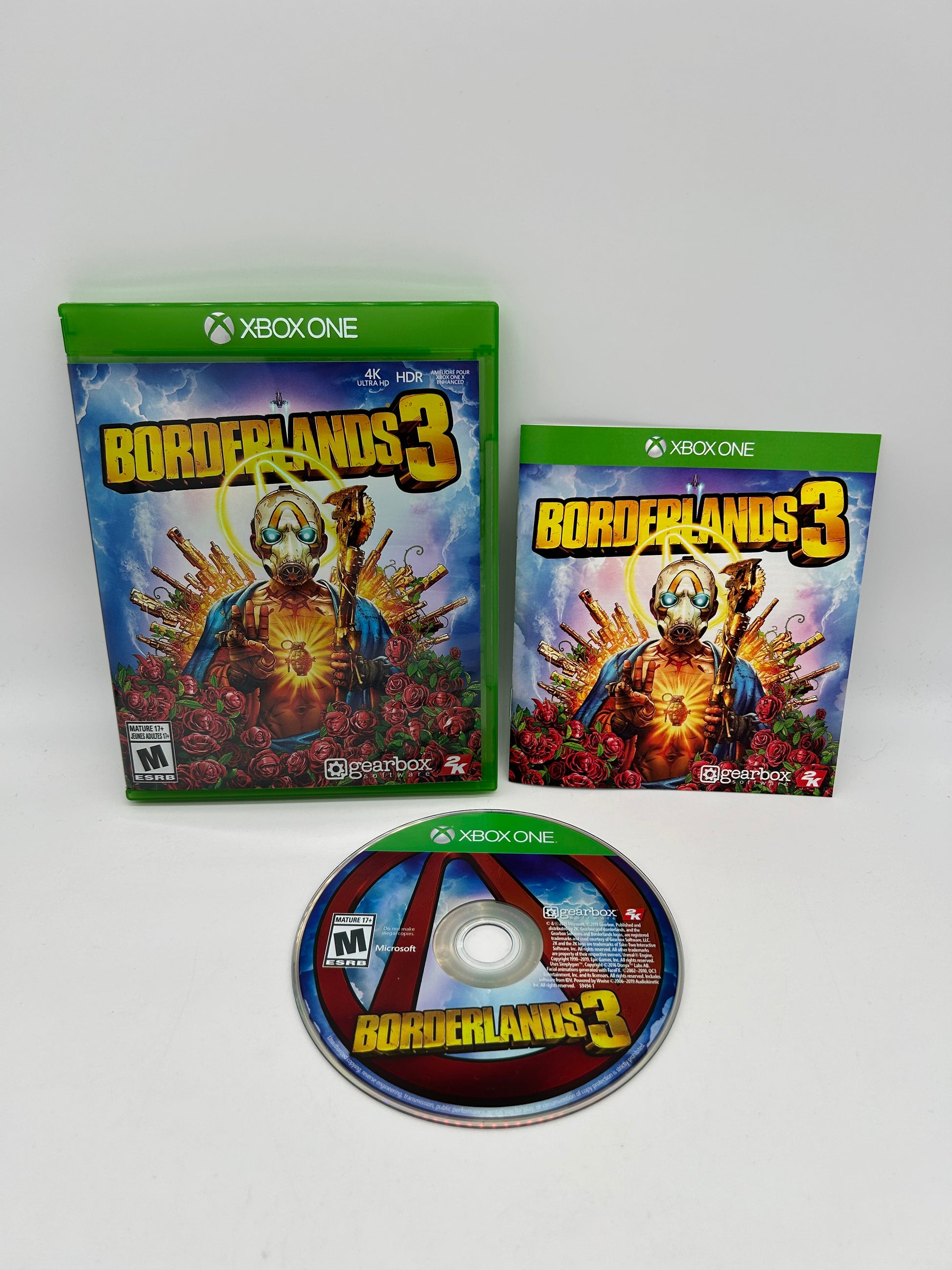 PiXEL-RETRO.COM : MICROSOFT XBOX ONE COMPLETE CIB BOX MANUAL GAME NTSC BORDERLANDS 3