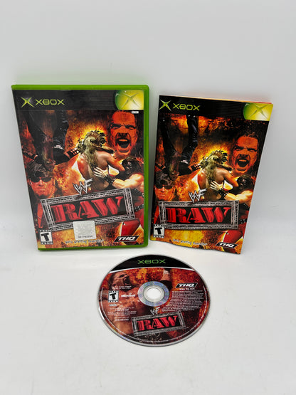 PiXEL-RETRO.COM : MICROSOFT XBOX COMPLETE CIB BOX MANUAL GAME NTSC WWF RAW