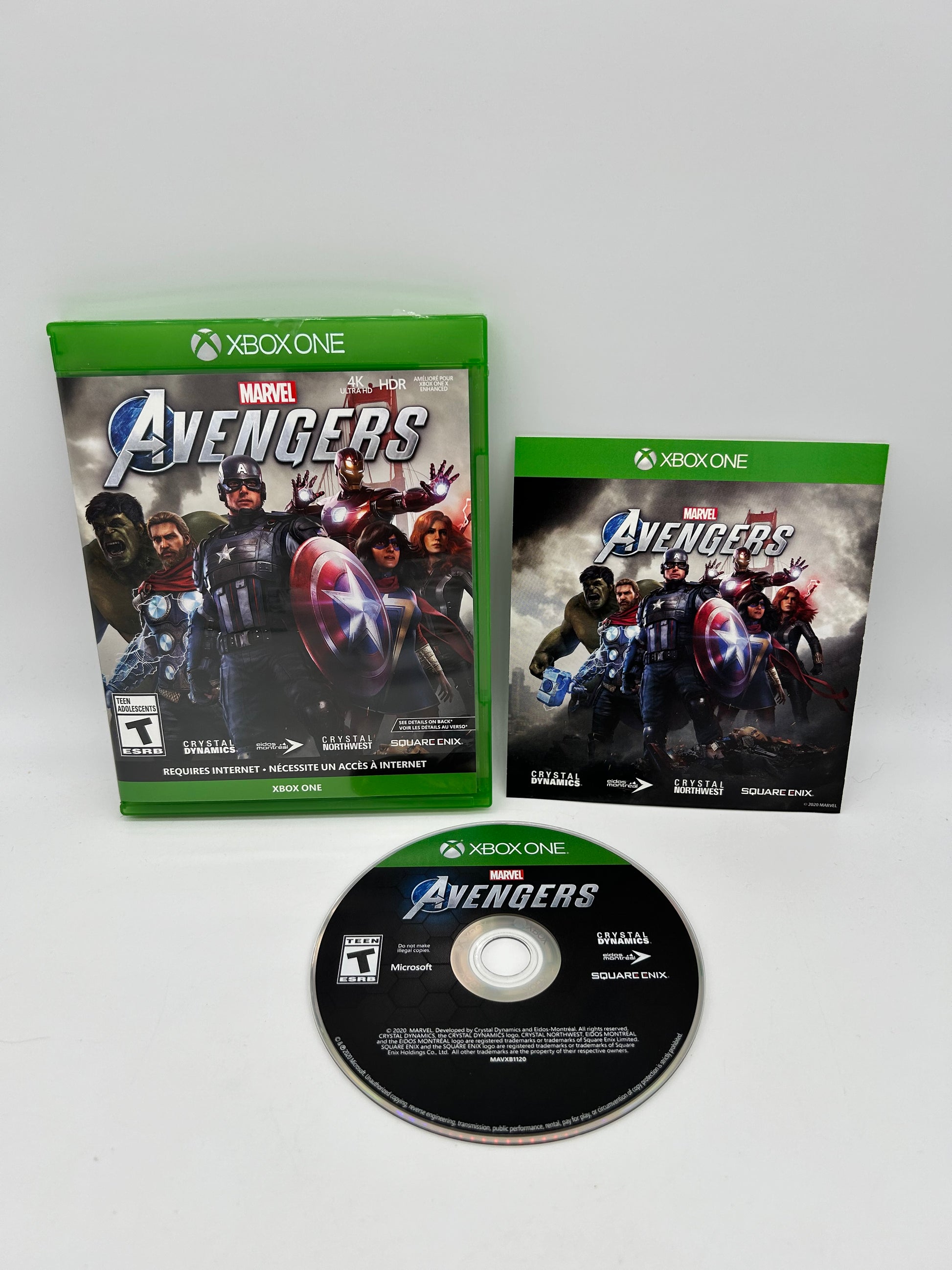 PiXEL-RETRO.COM : MICROSOFT XBOX ONE COMPLETE CIB BOX MANUAL GAME NTSC MARVEL AVENGERS