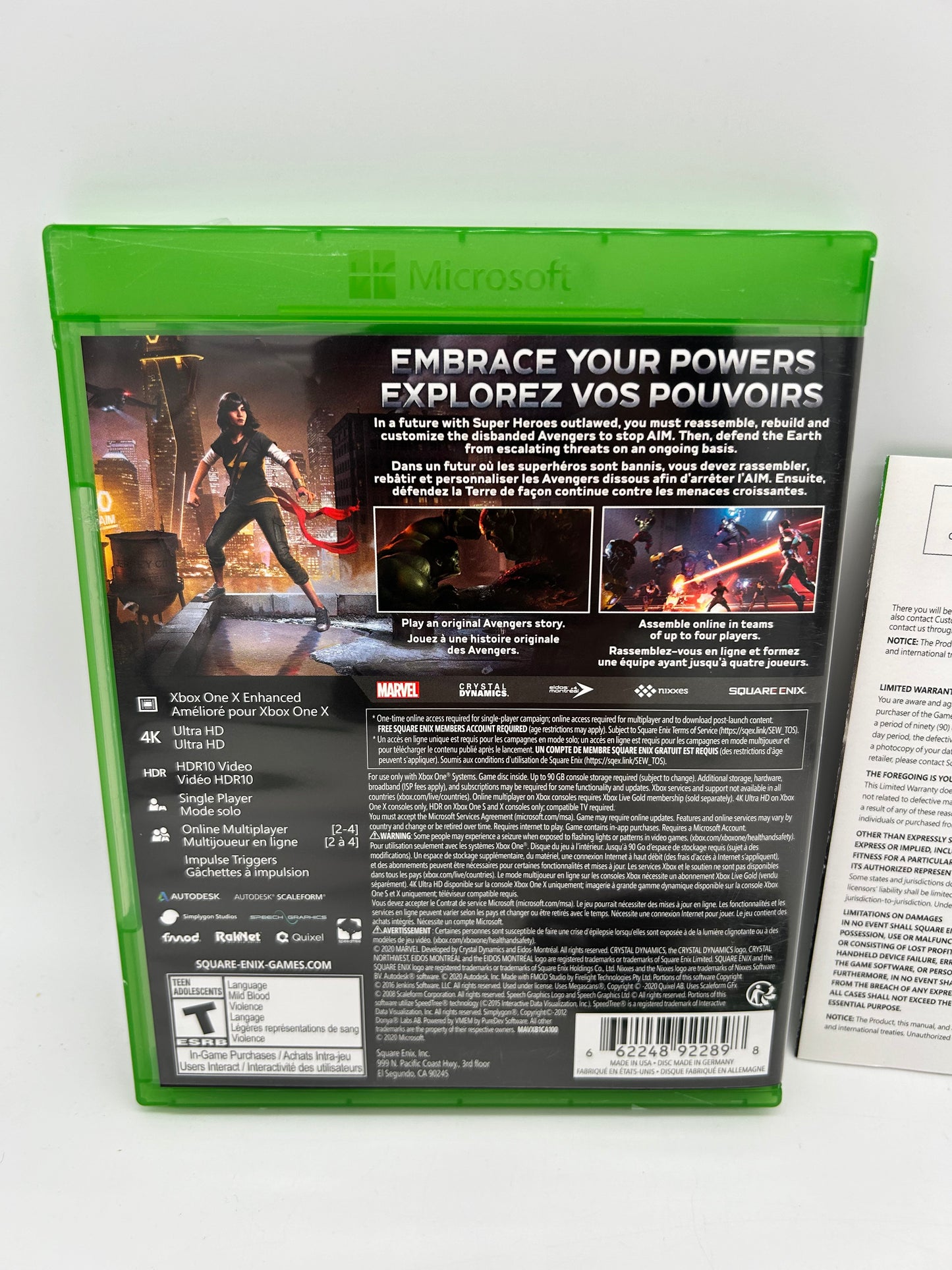 MiCROSOFT XBOX ONE | MARVEL AVENGERS