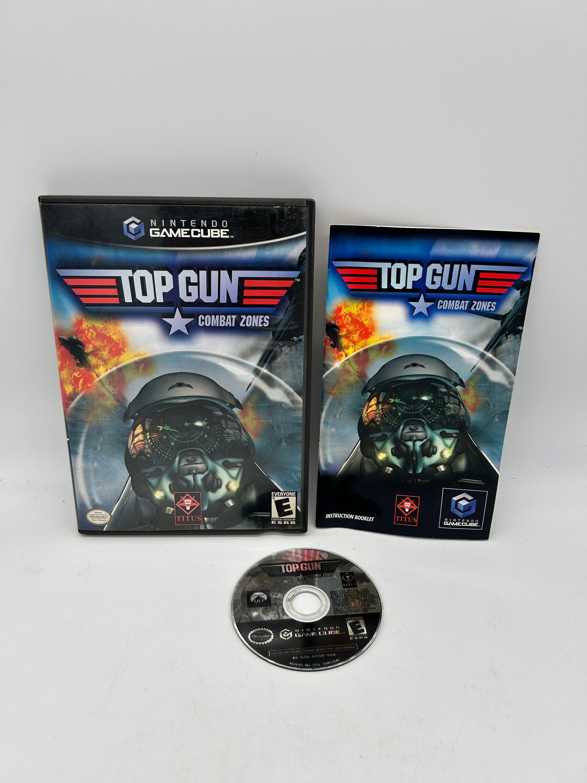 PiXEL-RETRO.COM : NINTENDO GAMECUBE COMPLETE CIB BOX MANUAL GAME NTSC TOP GUN COMBAT ZONES