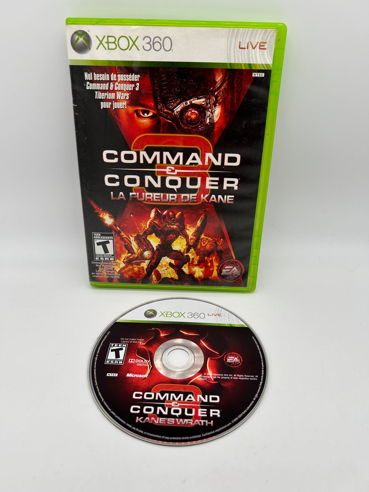 PiXEL-RETRO.COM : MICROSOFT XBOX 360 COMPLETE CIB BOX MANUAL GAME NTSC COMMAND & CONQUER LA FUREUR DE KANE