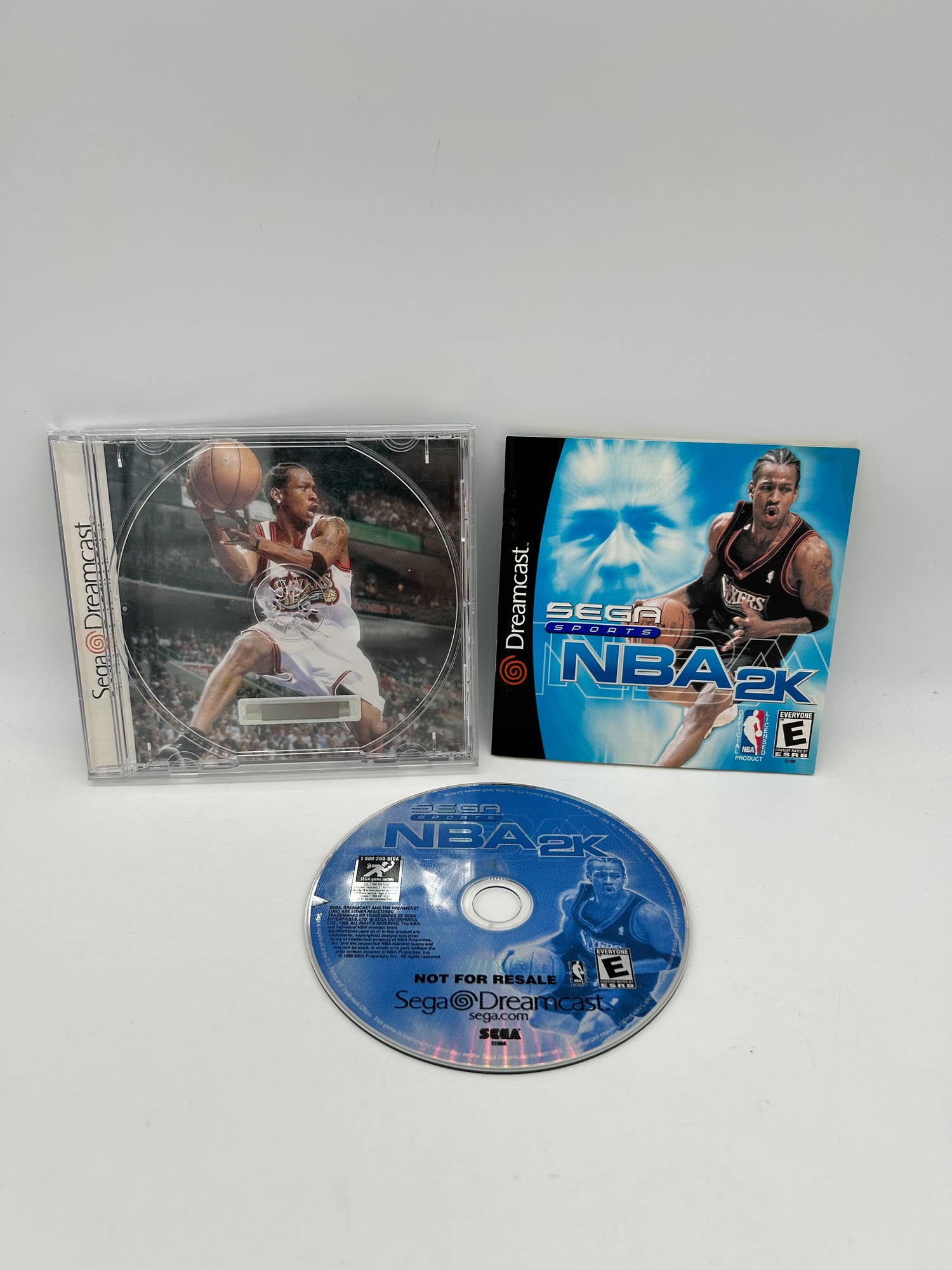 PiXEL-RETRO.COM : SEGA DREAMCAST COMPLETE (CIB) GAME BOX INSTRUCTION MANUAL NTSC NBA 2K NOT FOR RESALE