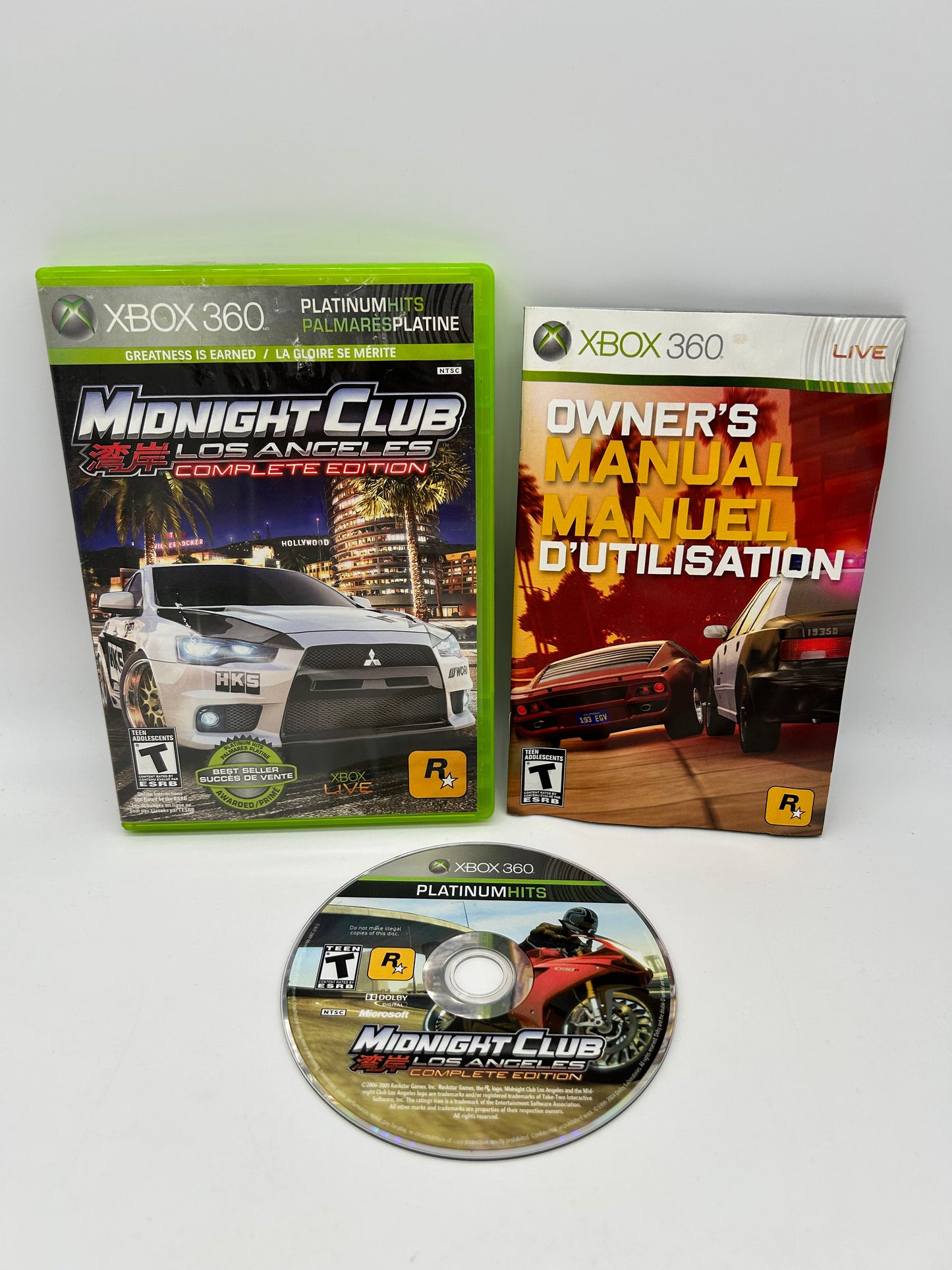 PiXEL-RETRO.COM : MICROSOFT XBOX 360 COMPLETE CIB BOX MANUAL GAME NTSC MIDNIGHT CLUB LOS ANGELES COMPLETE EDITION