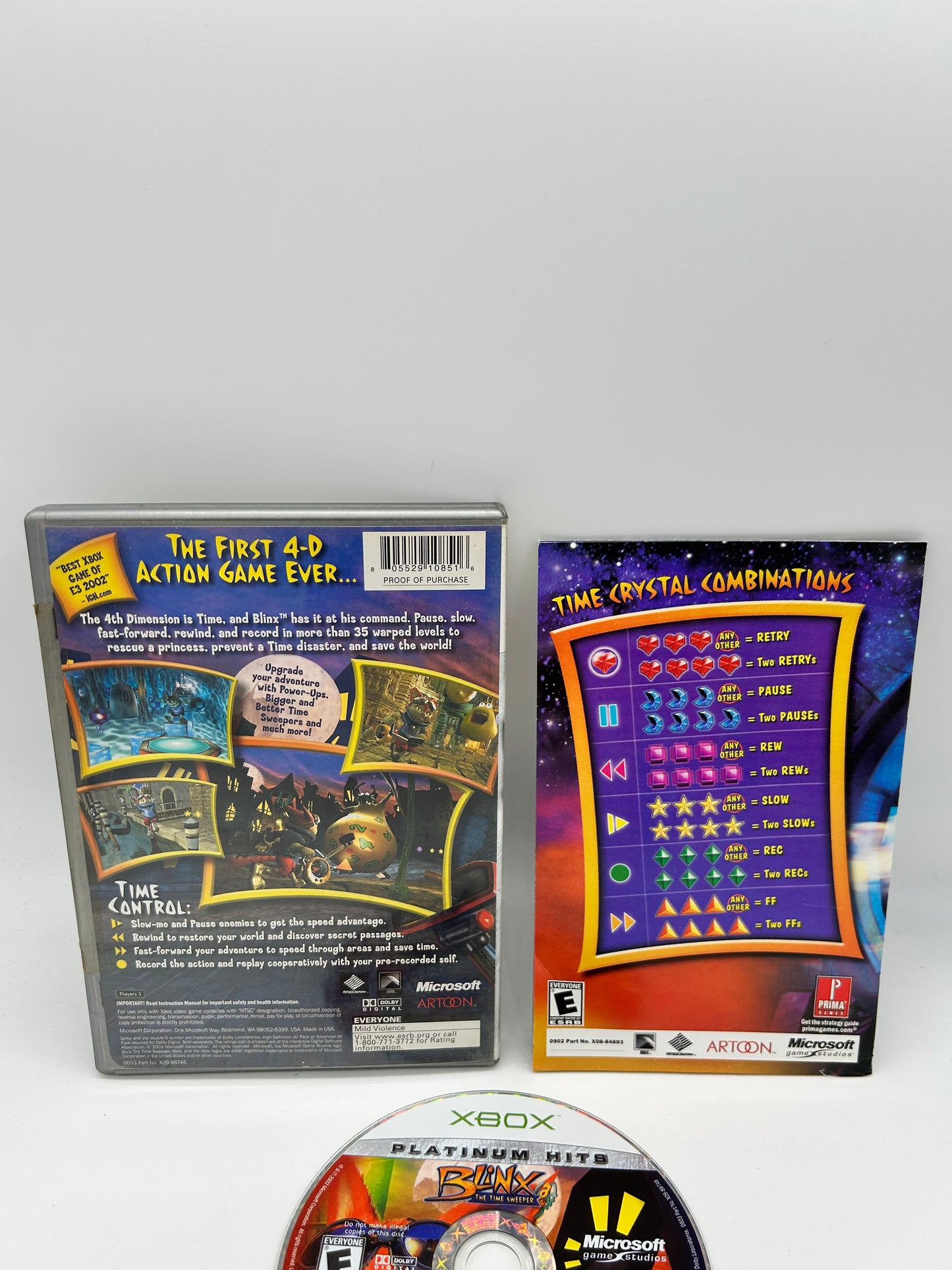 MiCROSOFT XBOX ORiGiNAL | BLiNX THE TiME SWEEPER | PLATiNUM HiTS