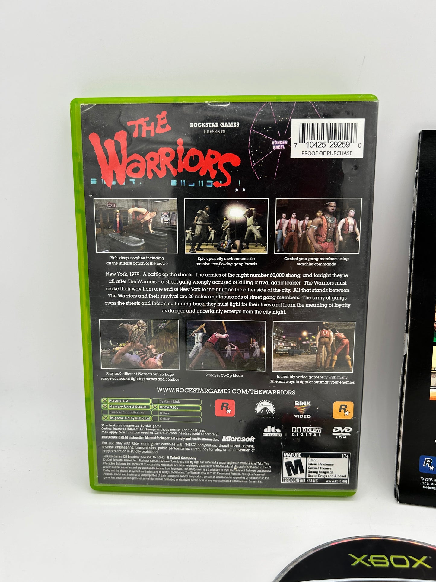 MiCROSOFT XBOX ORiGiNAL | THE WARRIORS